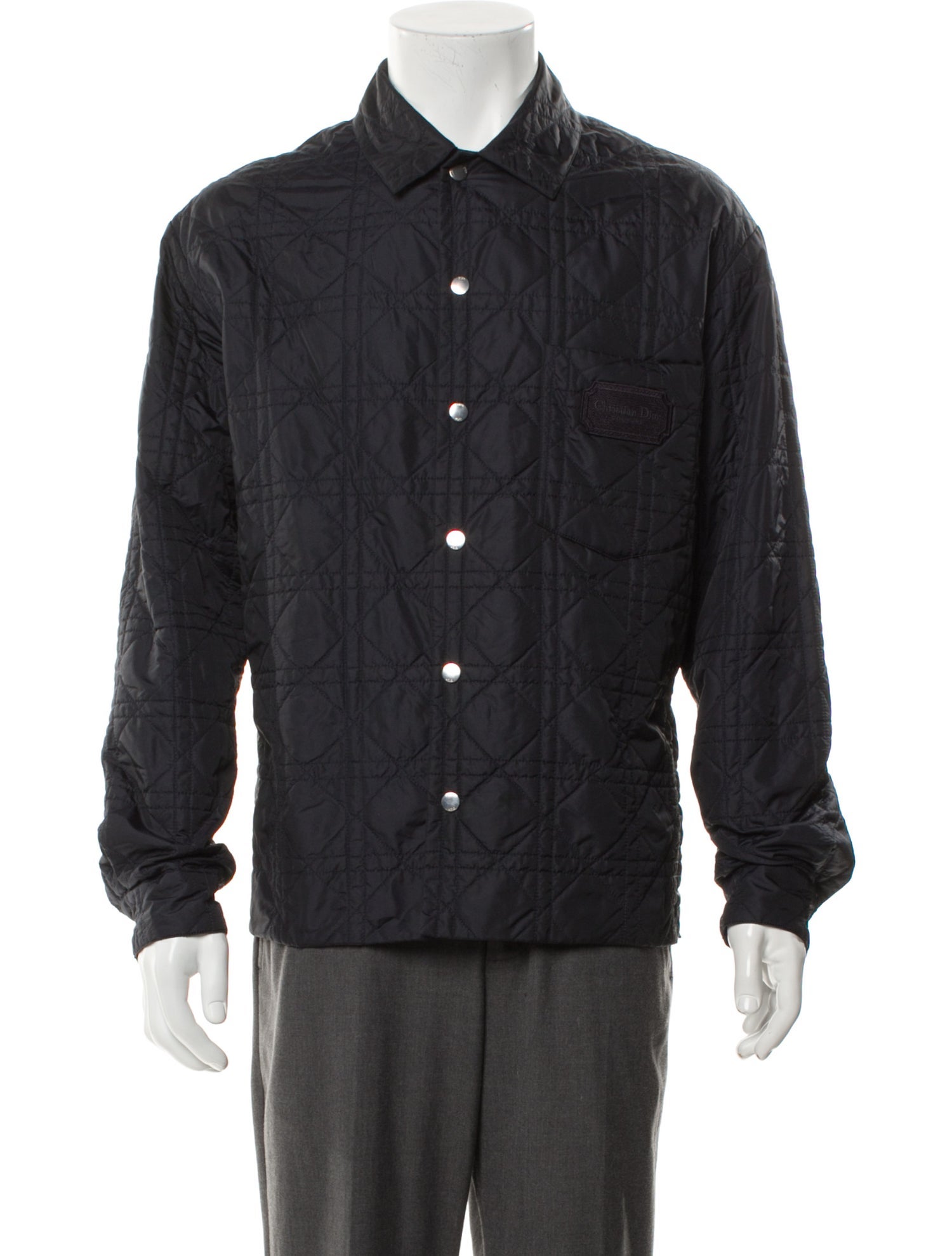 DIOR MEN Cannage Pattern Utility Jacket
