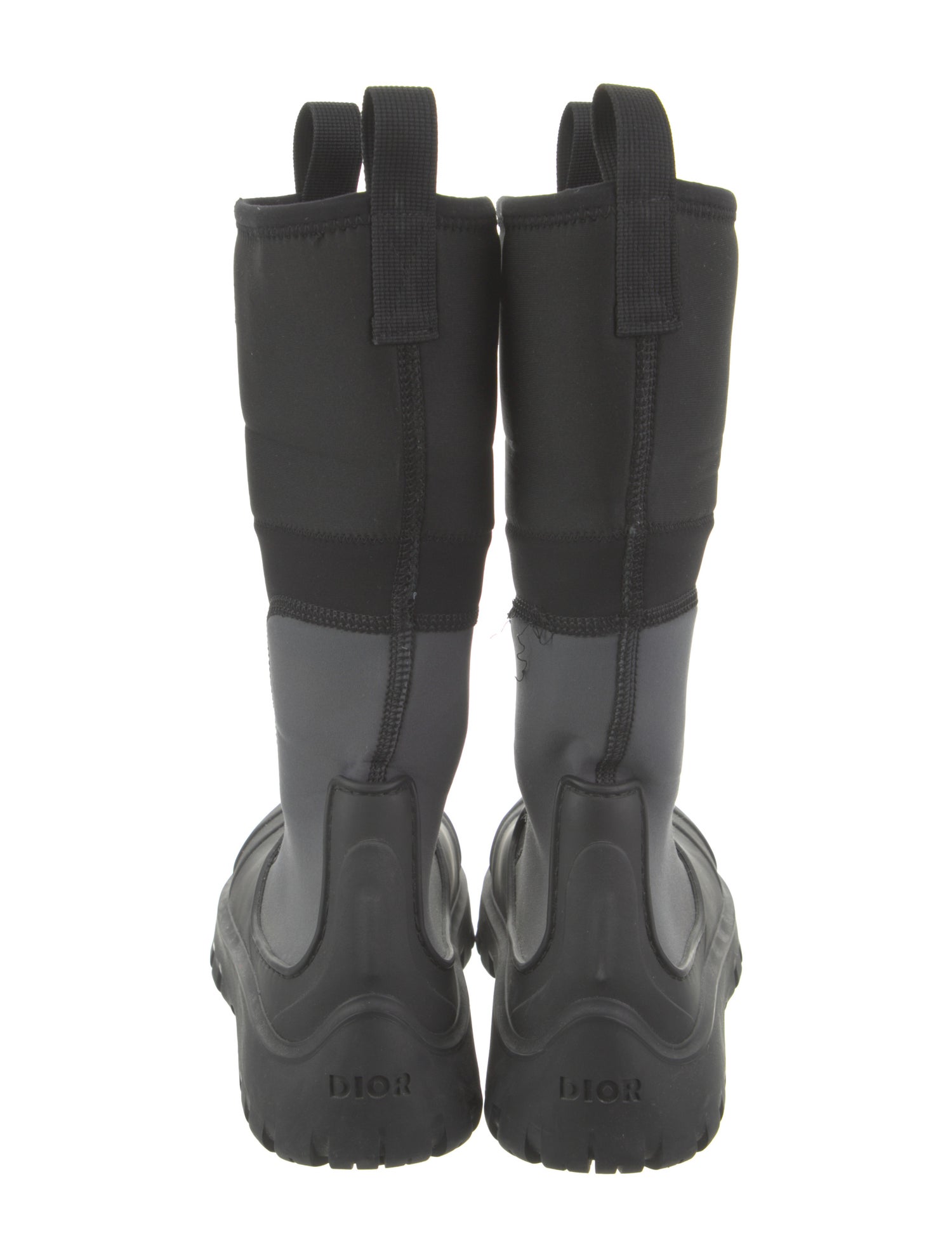 DIOR MEN Rubber Rain Boots - Black Boots, Shoes - DIORM53219 | The