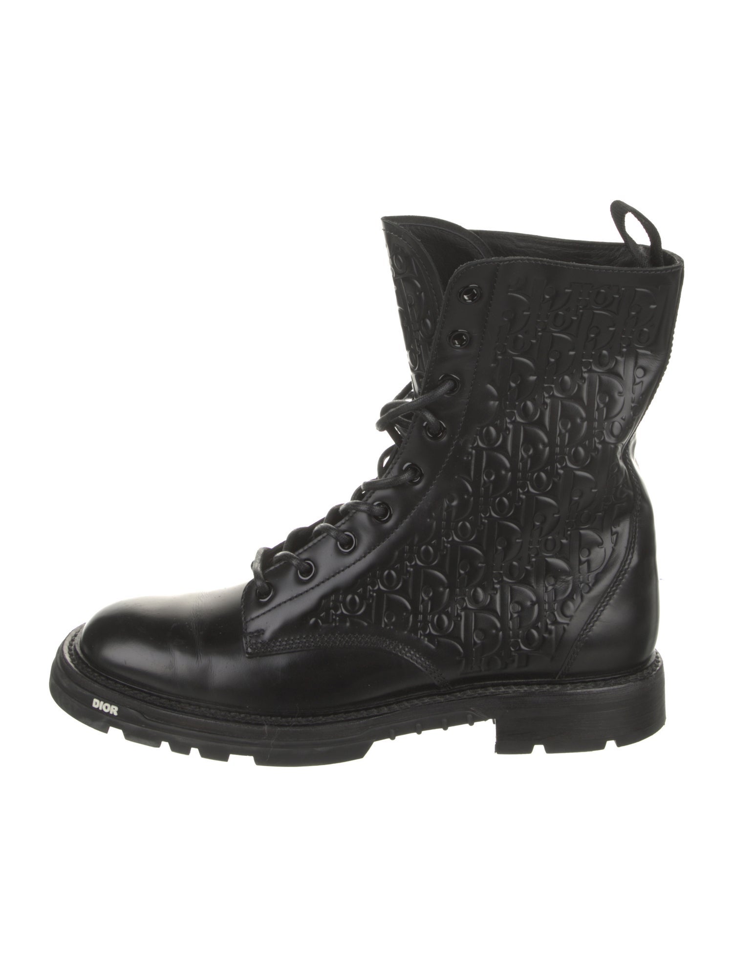 DIOR MEN Leather Combat Boots