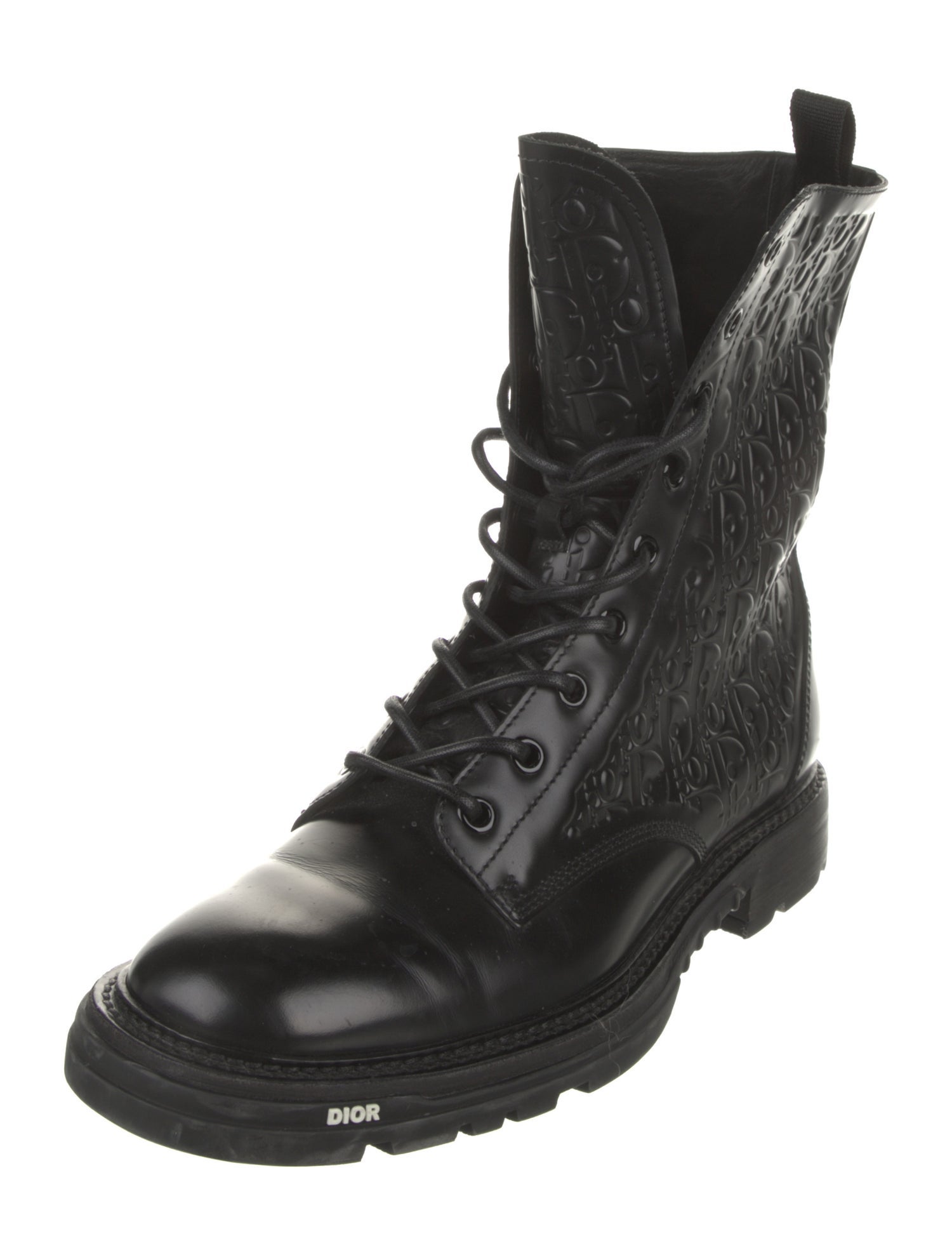DIOR MEN Leather Combat Boots