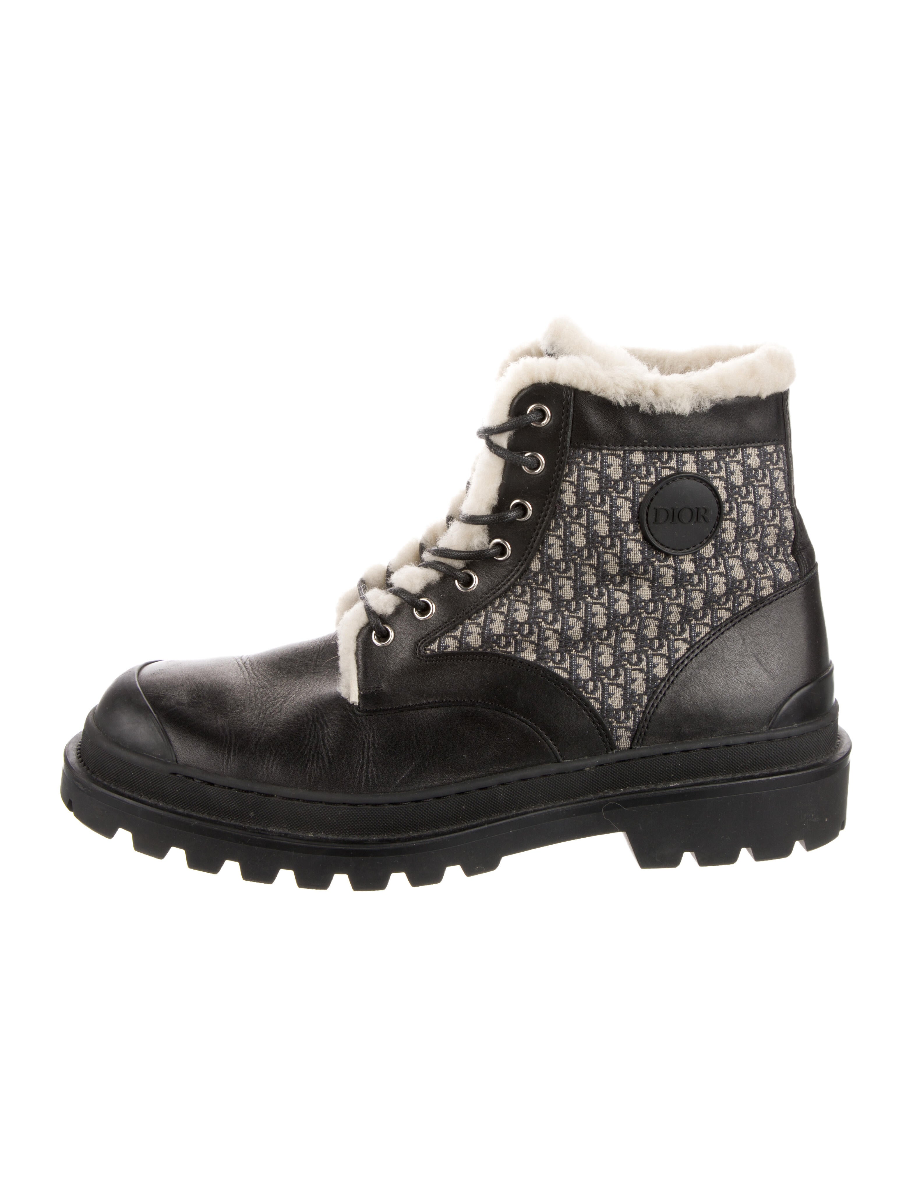DIOR MEN Explorer III Oblique Jacquard Combat Boots