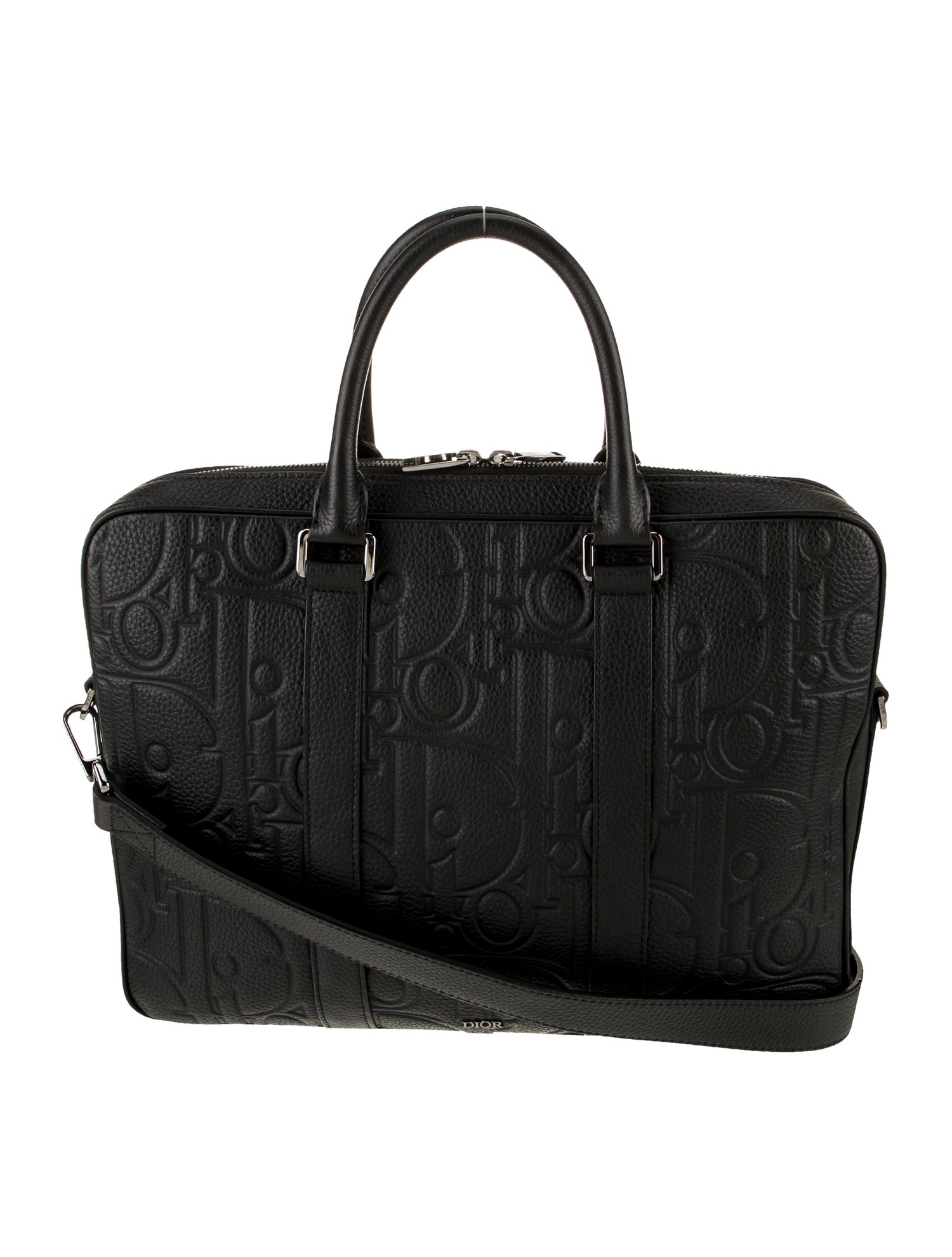DIOR MEN Oblique Jacquard Briefcase 2024
