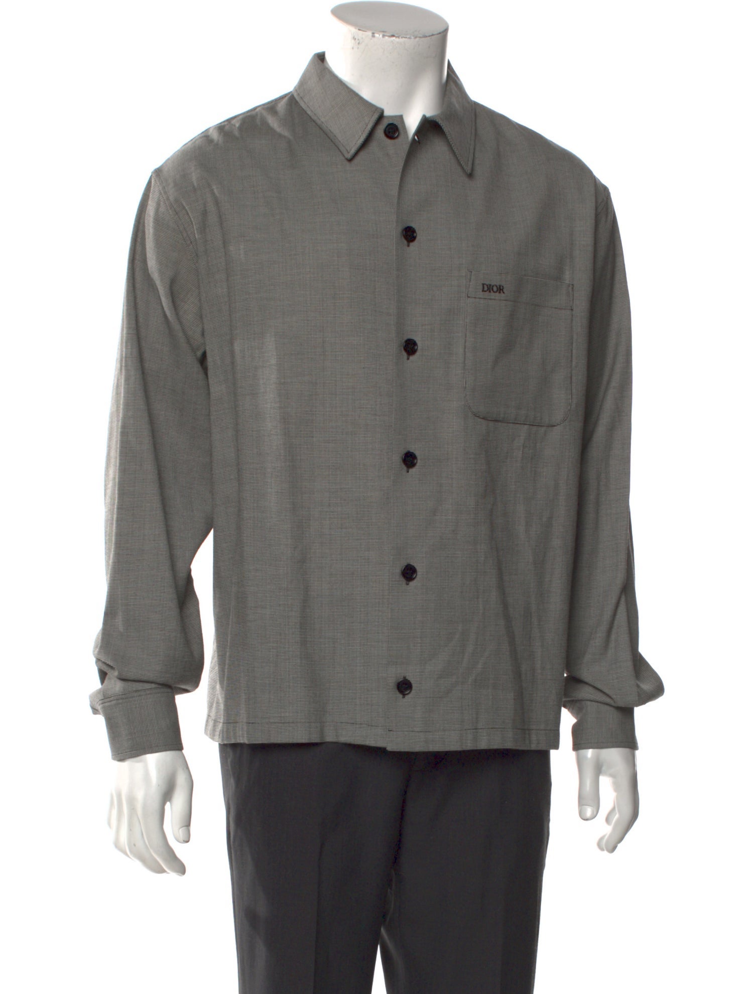 DIOR MEN Wool Long Sleeve Shirt