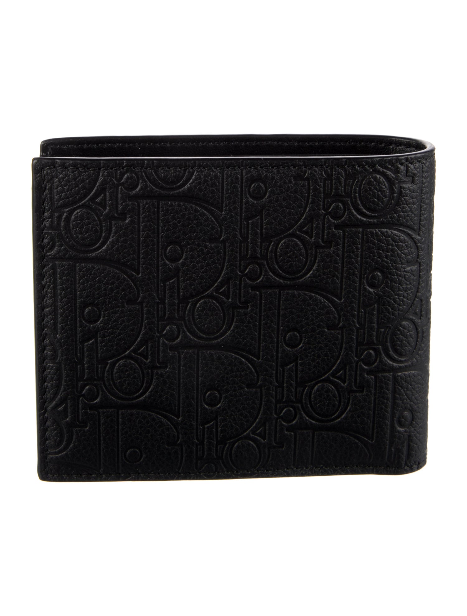 DIOR MEN Leather Printed Bifold Wallet