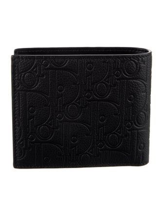 DIOR MEN Leather Printed Bifold Wallet