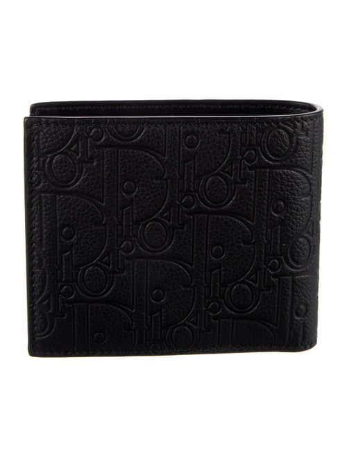 DIOR MEN Leather Printed Bifold Wallet