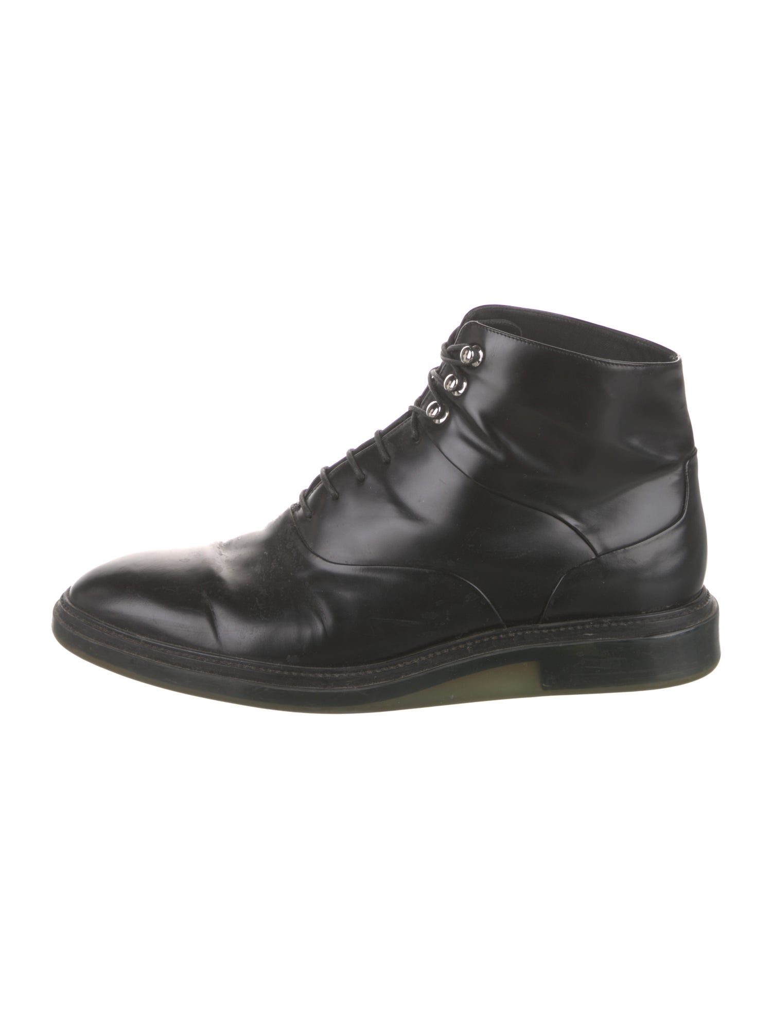 DIOR MEN Leather Lace-Up Boots