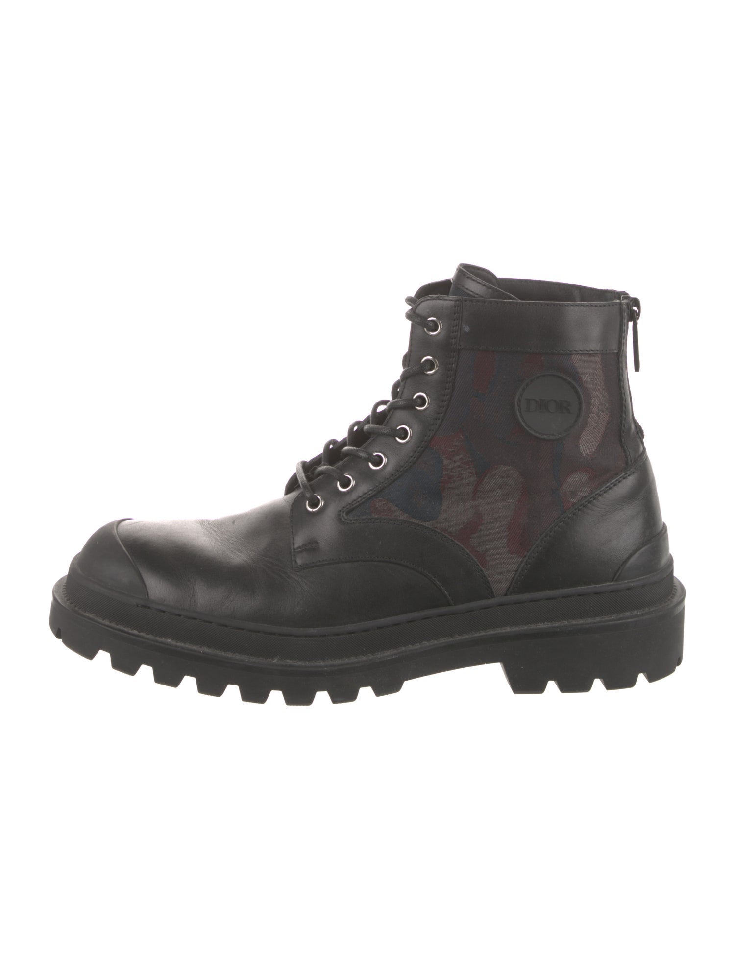 DIOR MEN Leather Combat Boots
