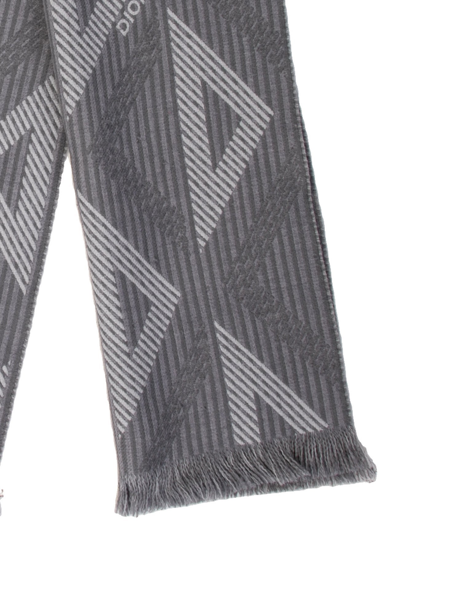 DIOR MEN CD Diamond Muffler Wool Scarf