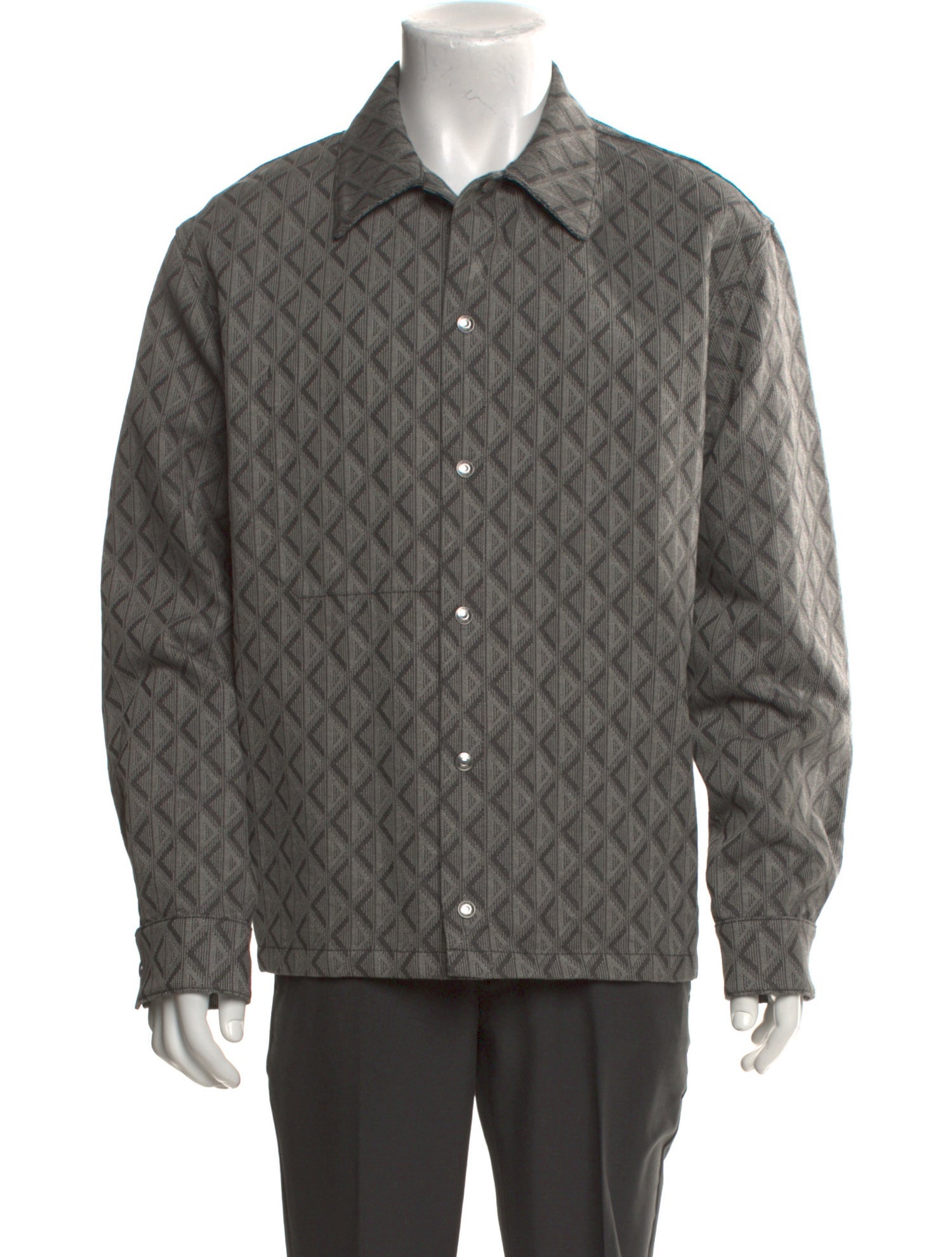 DIOR MEN Plaid Print Long Sleeve Shirt
