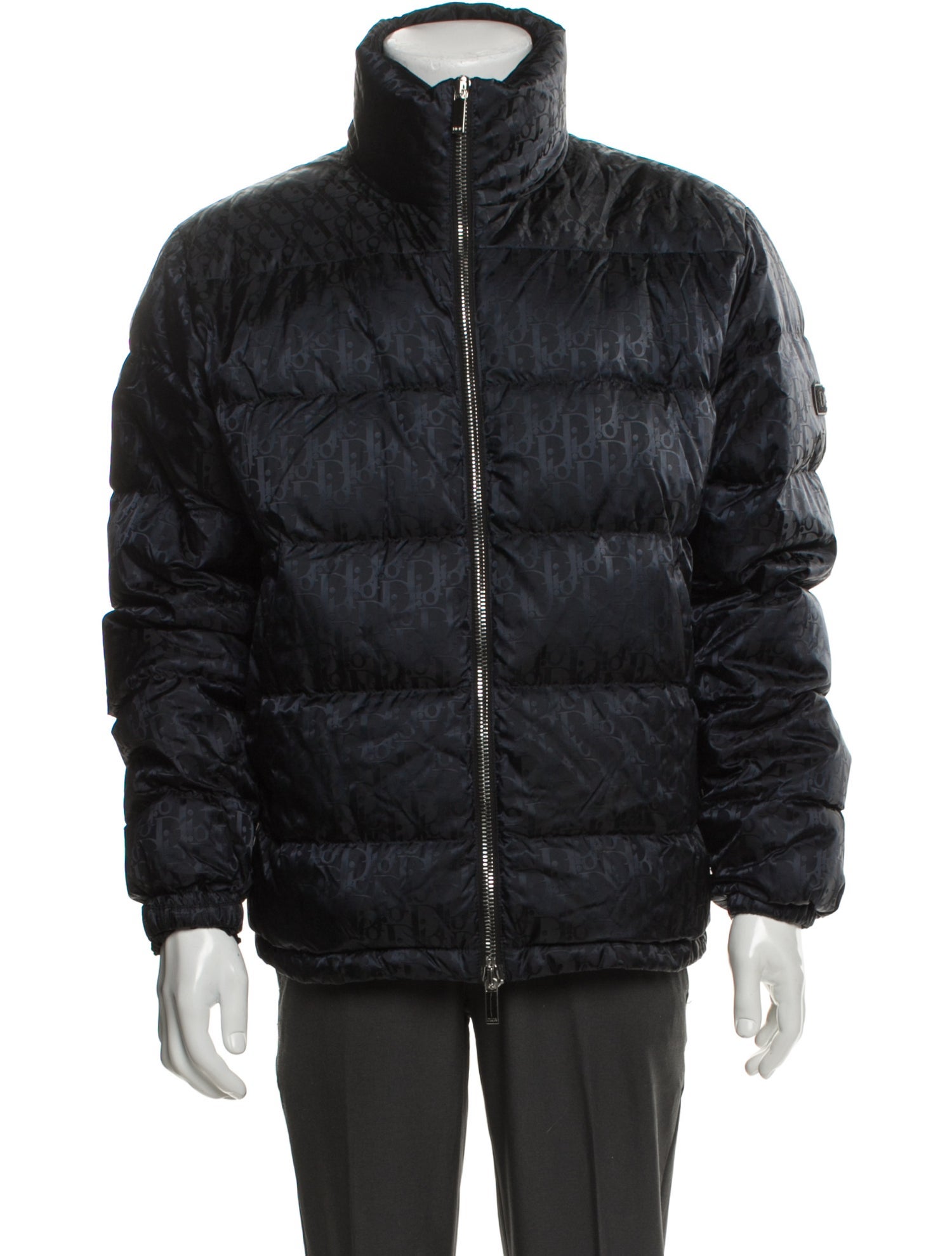 DIOR MEN 2019 Oblique Jacquard Puffer Coat