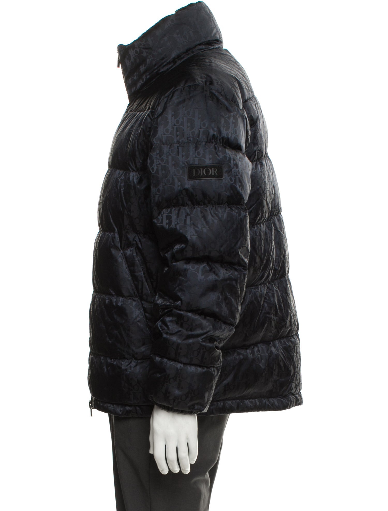 DIOR MEN 2019 Oblique Jacquard Puffer Coat