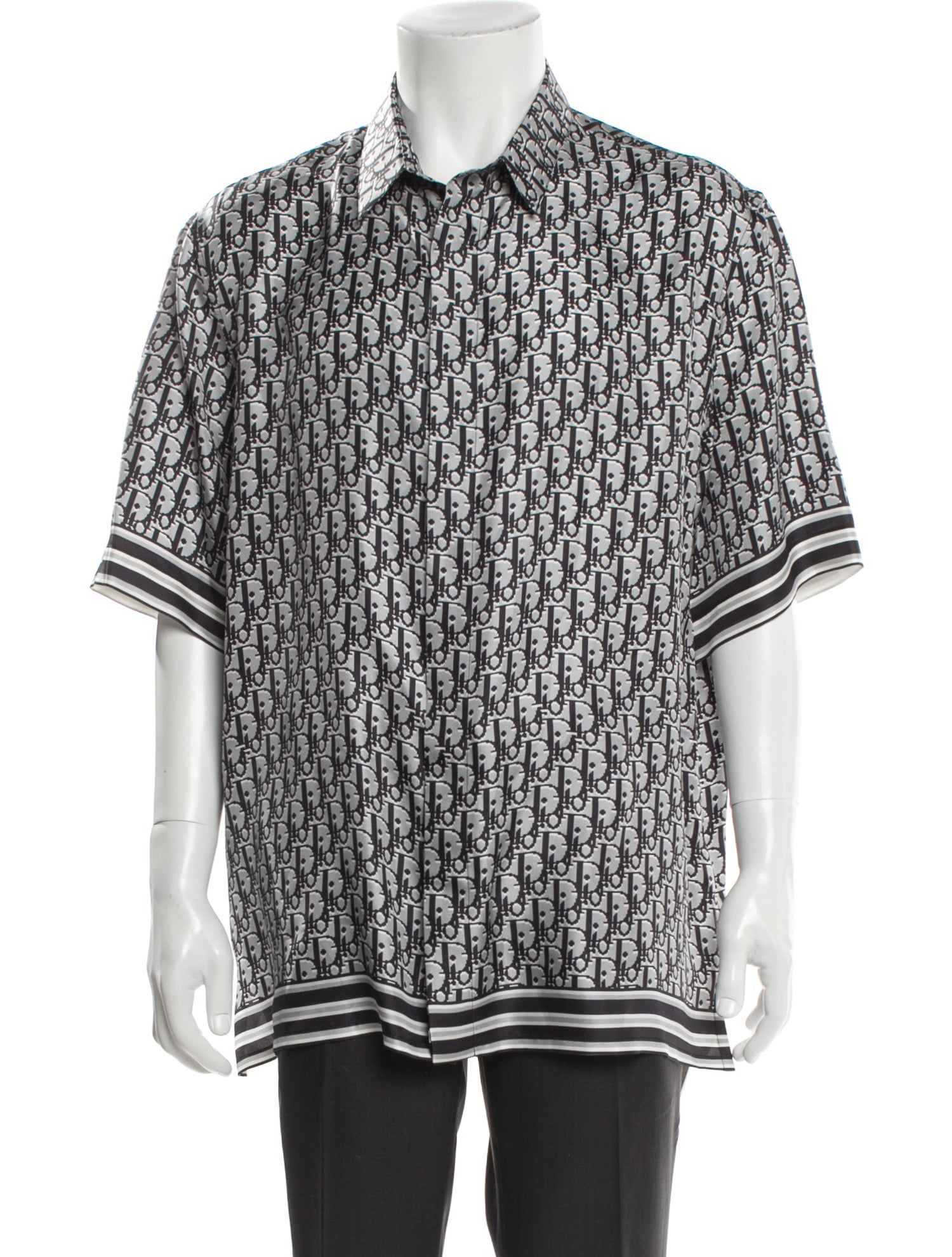 DIOR MEN 2021 Oblique Jacquard Shirt w/ Tags