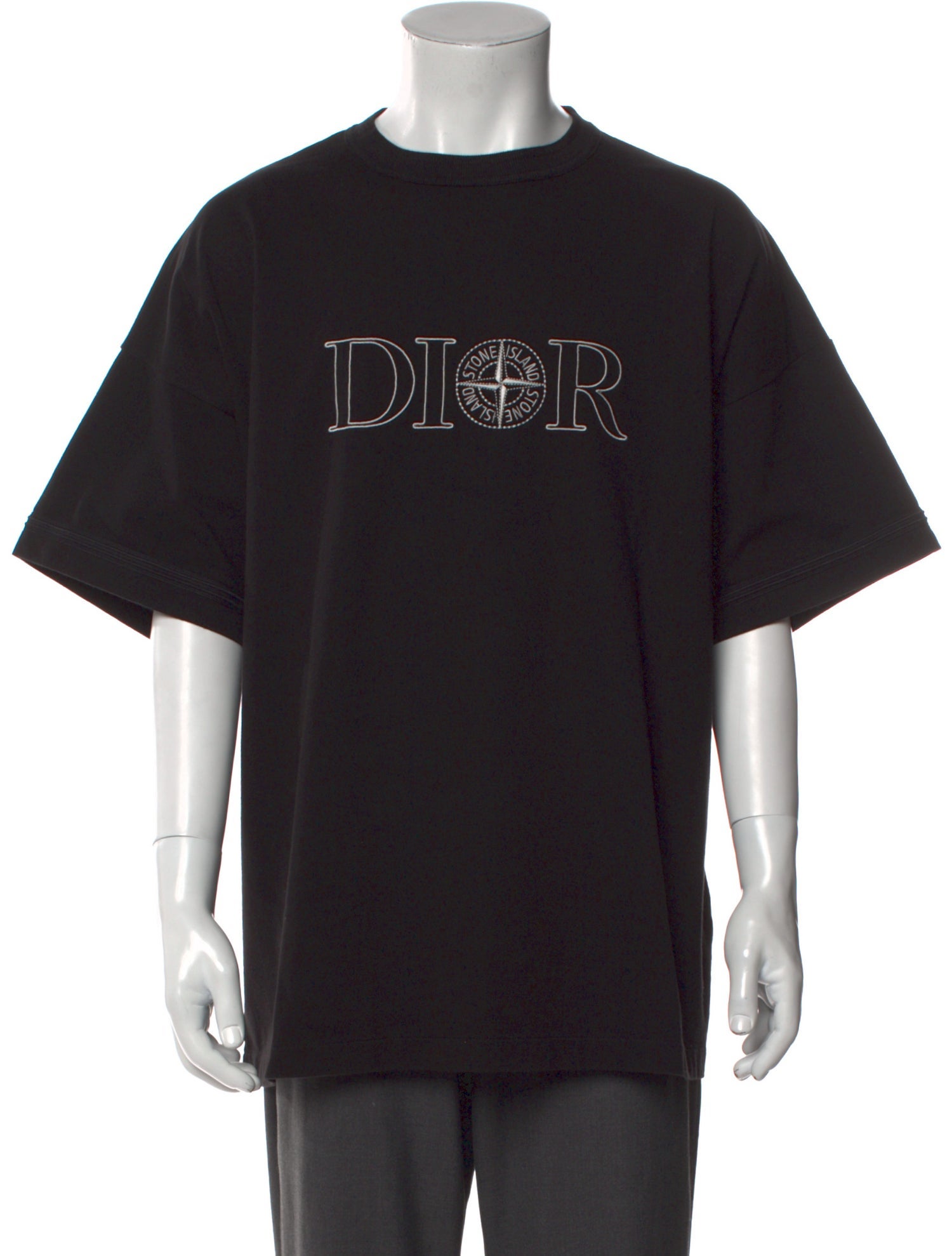 DIOR MEN 2024 x Stone Island T-Shirt w/ Tags - Black T-Shirts