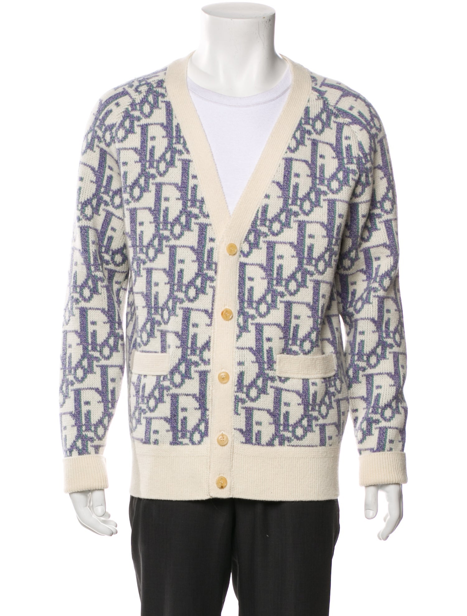 DIOR MEN 2022 Oblique Jacquard Cardigan