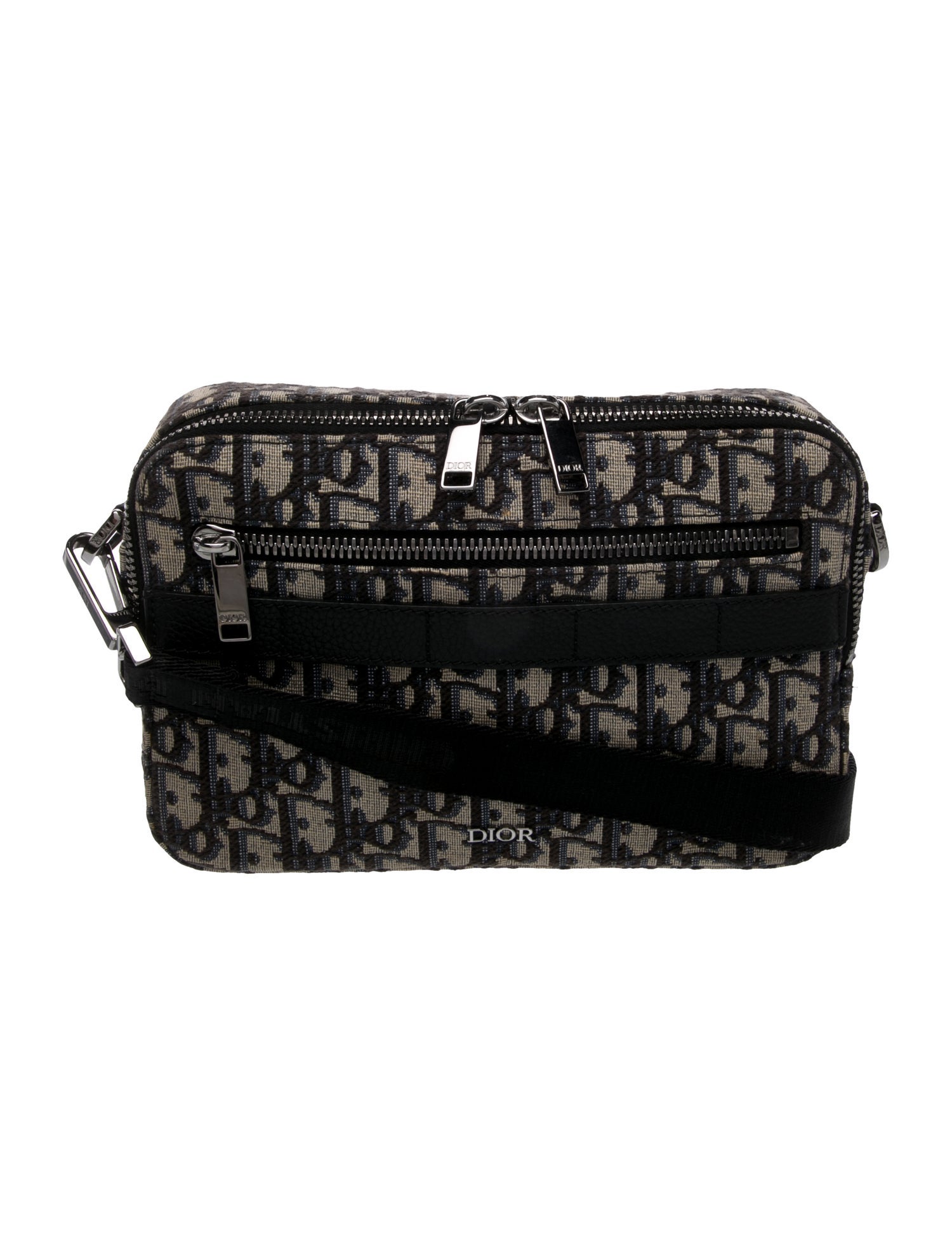 DIOR MEN Oblique Jacquard Crossbody Bag 2023