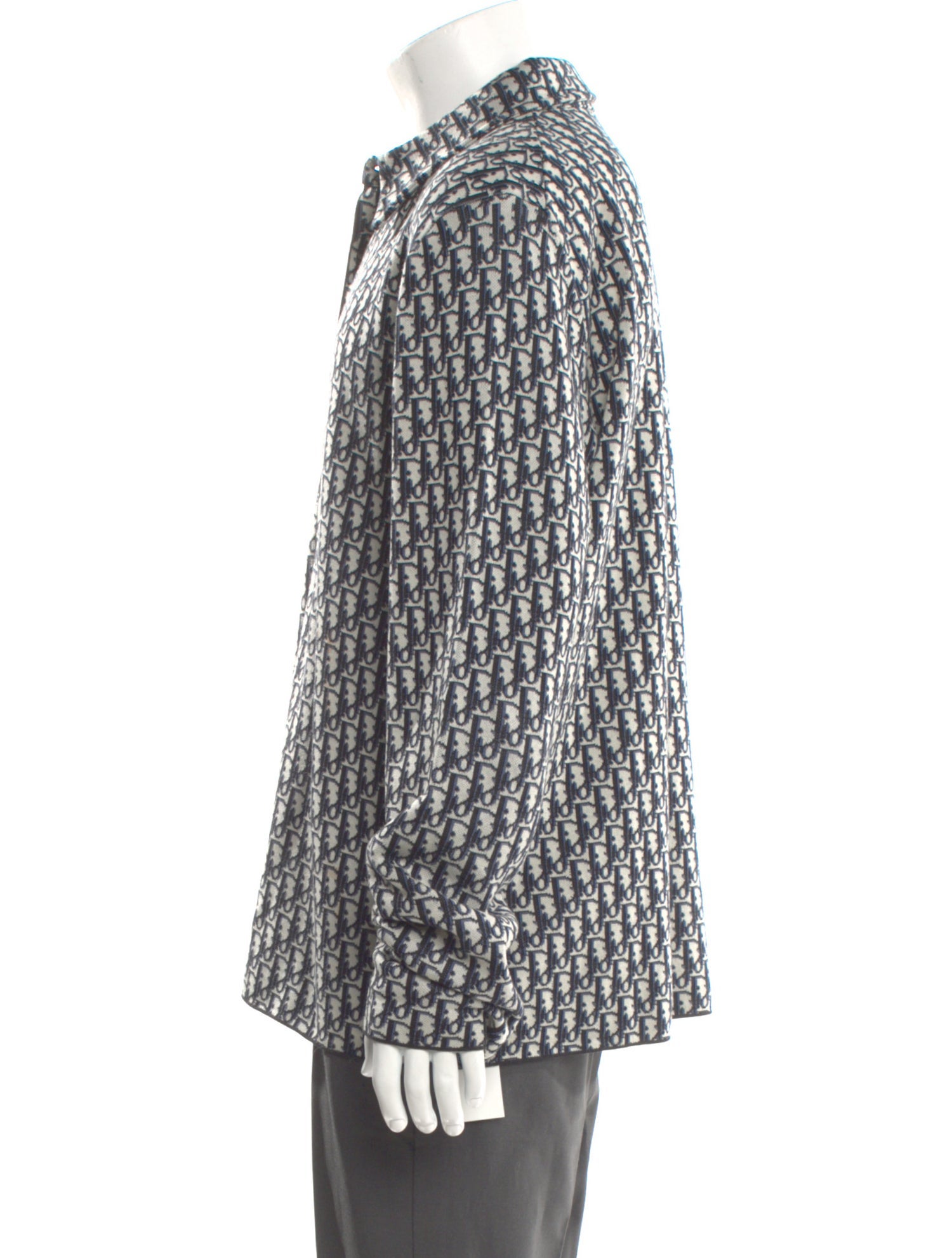 DIOR MEN 2020 Oblique Jacquard Dress Shirt