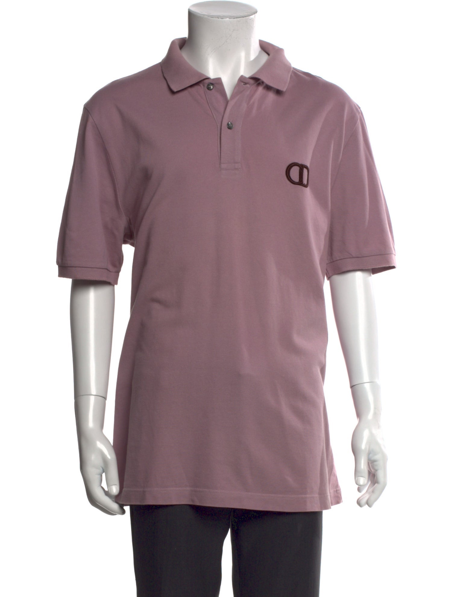 DIOR MEN 2020 Signature Logo Polo Shirt - Purple Polos, Clothing