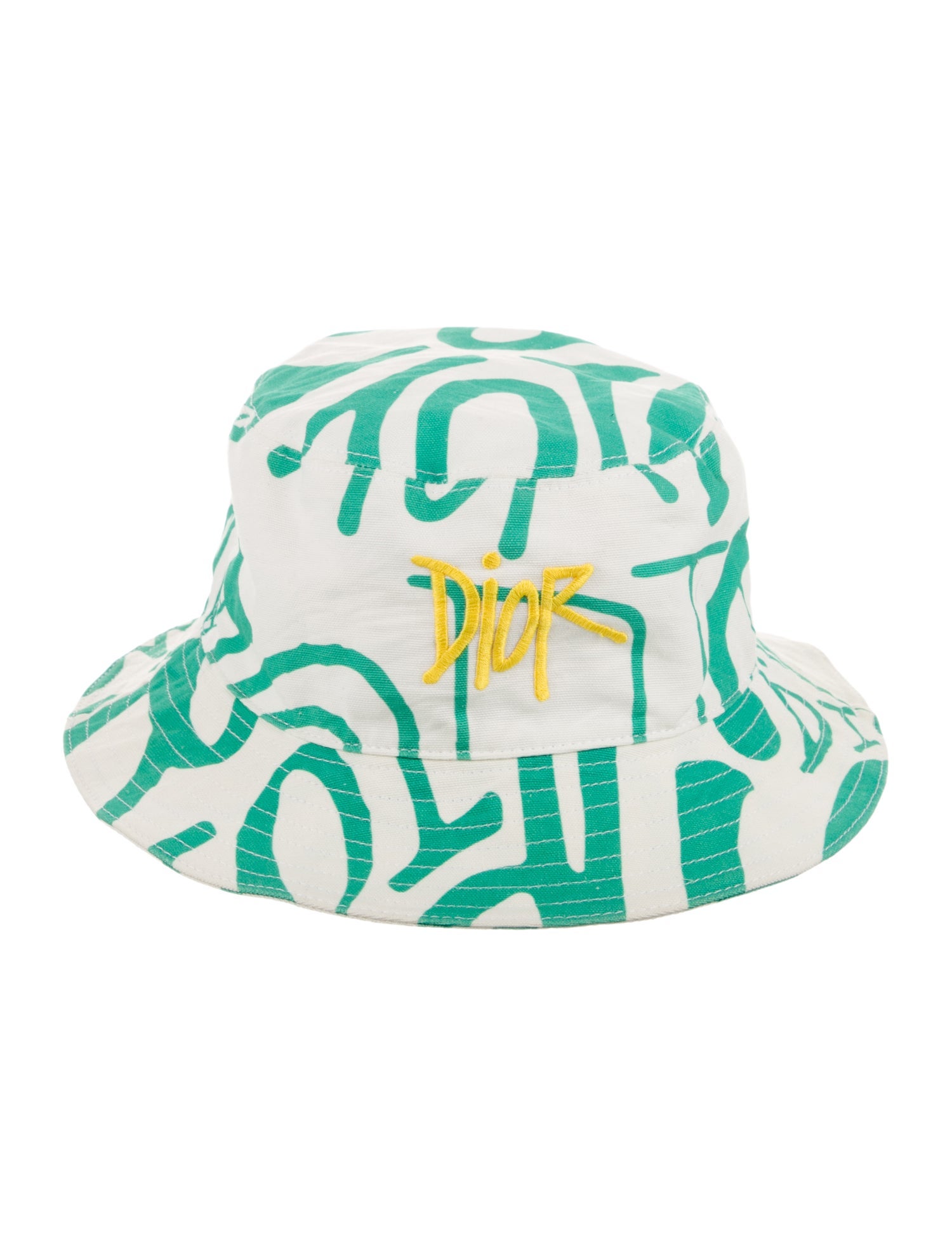 DIOR MEN x Shawn Stussy Logo Bucket Hat