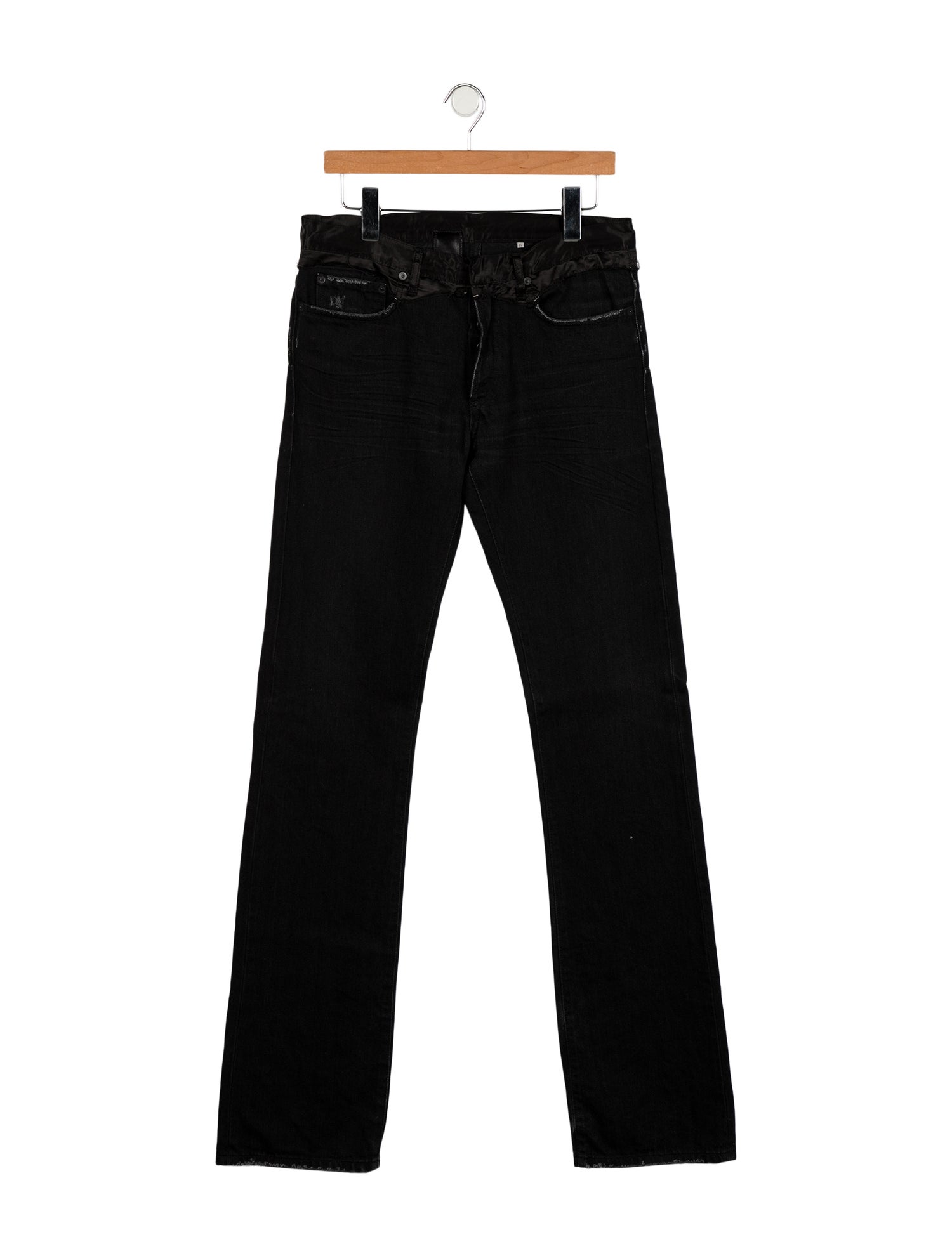 Dior Homme Vintage 2006 'Cummerbund' Skinny Jeans - Black Jeans