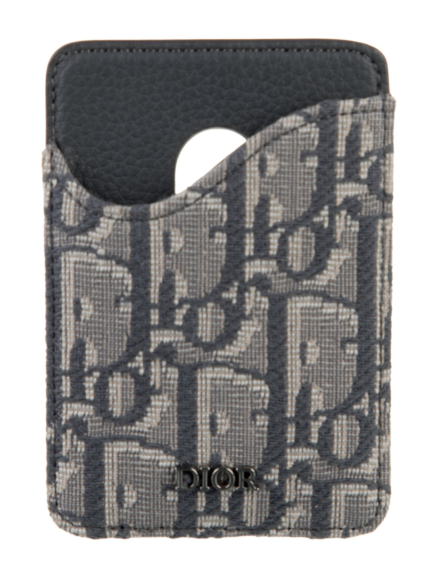 DIOR MEN Saddle Magnetic Card Holder