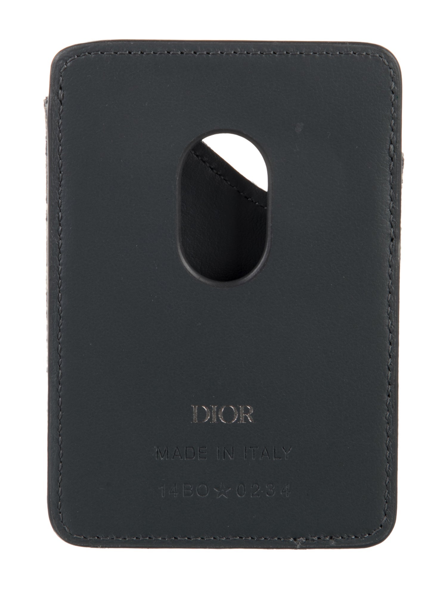 DIOR MEN Saddle Magnetic Card Holder