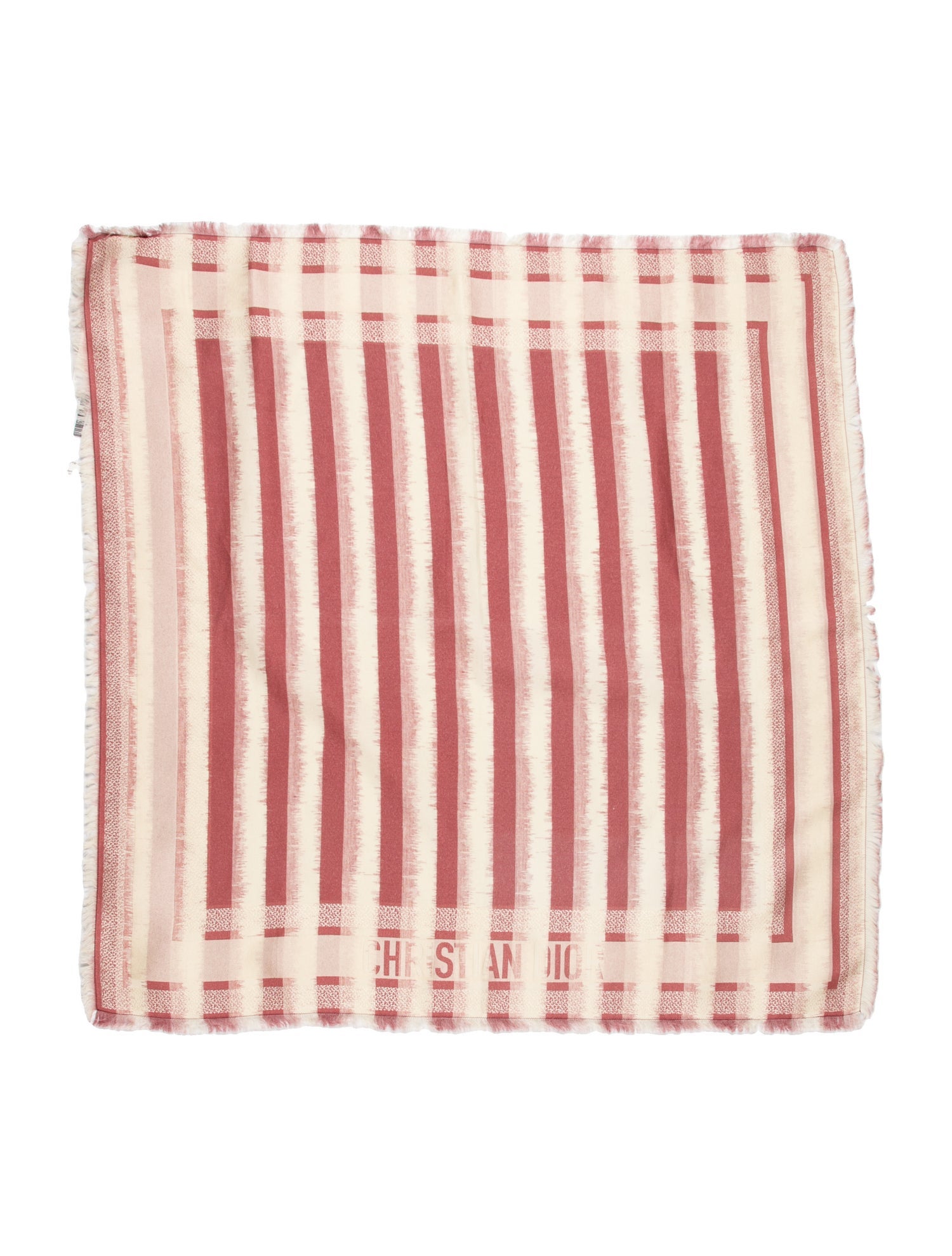 DIOR MEN Silk Striped Scarf