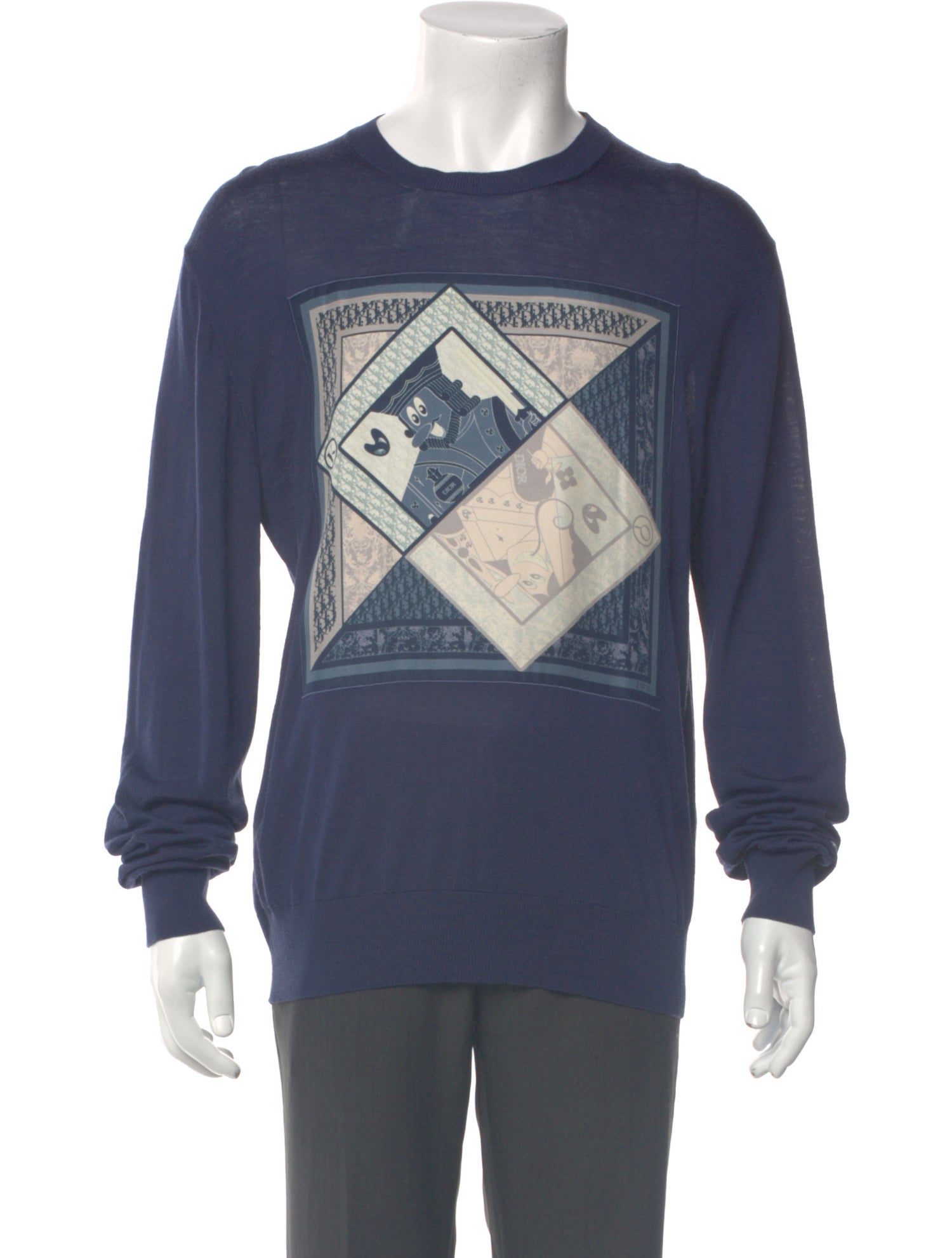 DIOR x Kenny Scharf 2021 Oblique Jacquard Pullover