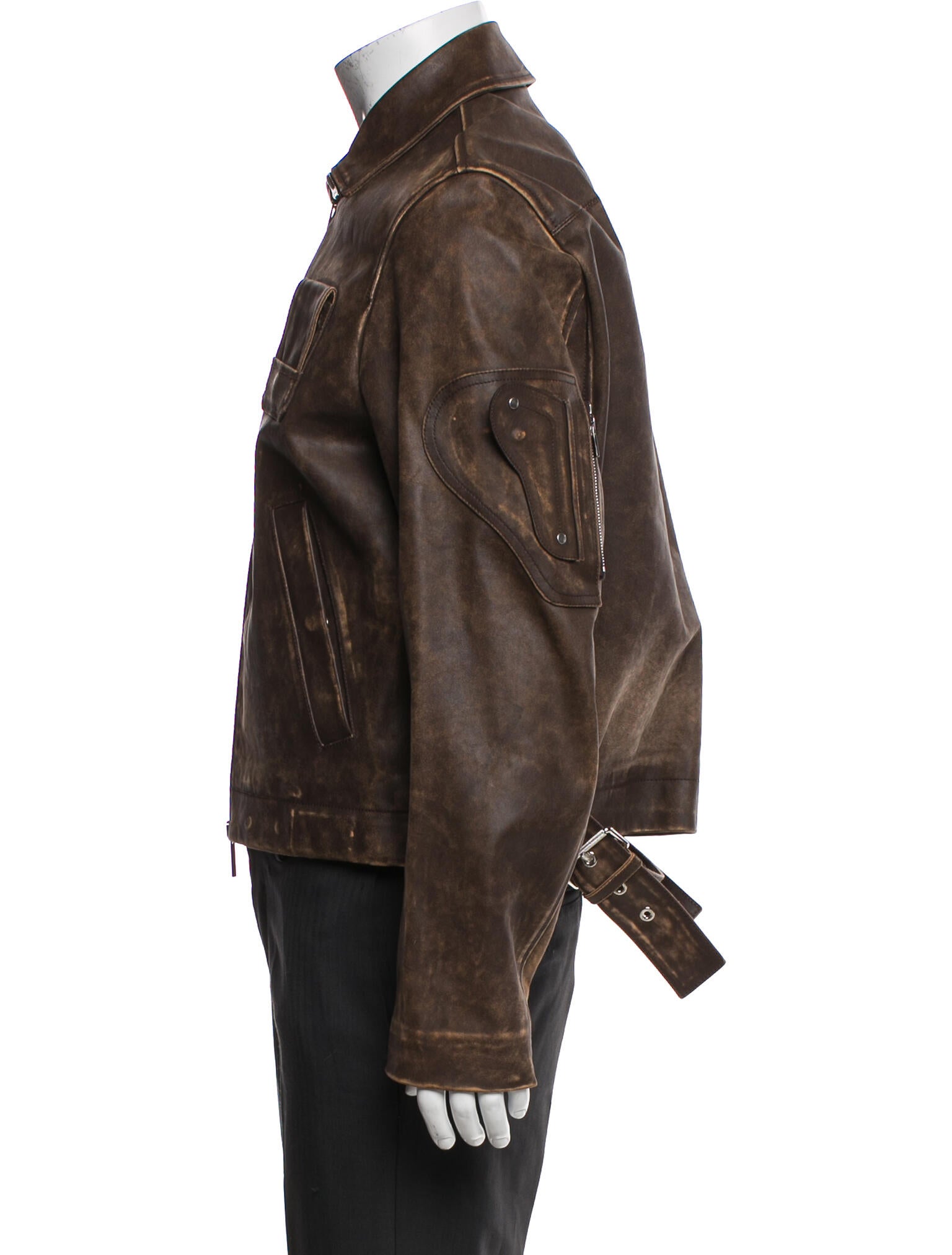 DIOR MEN 2019 Calf Leather Moto Jacket