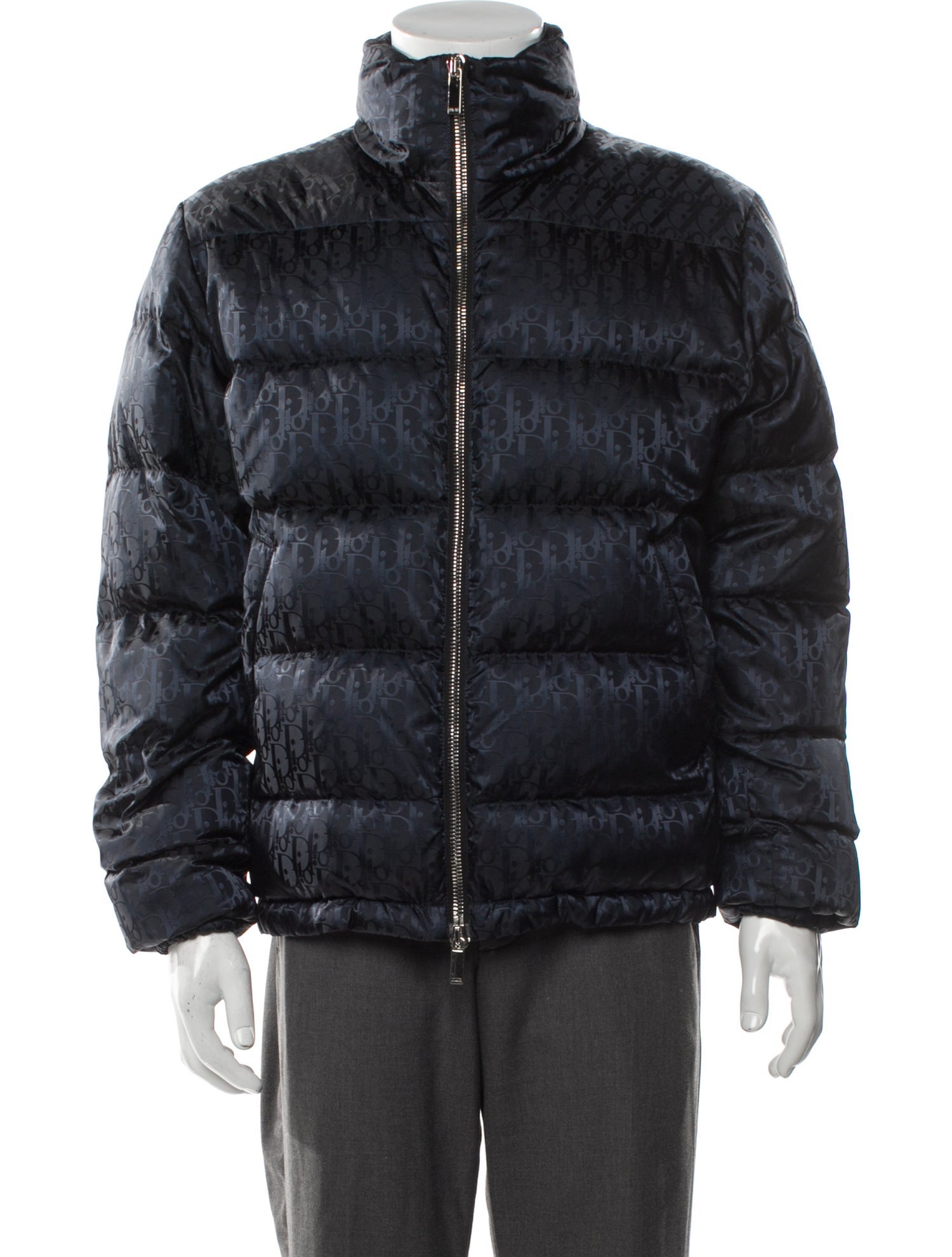 DIOR MEN Oblique Jacquard Puffer Coat