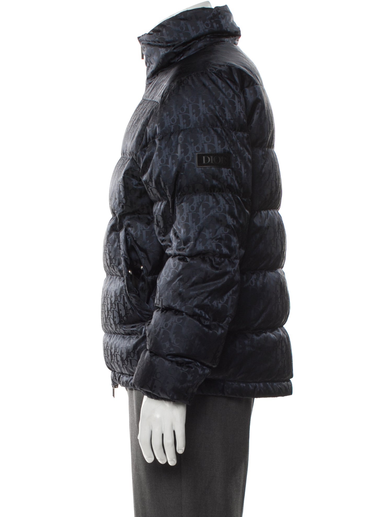 DIOR MEN Oblique Jacquard Puffer Coat