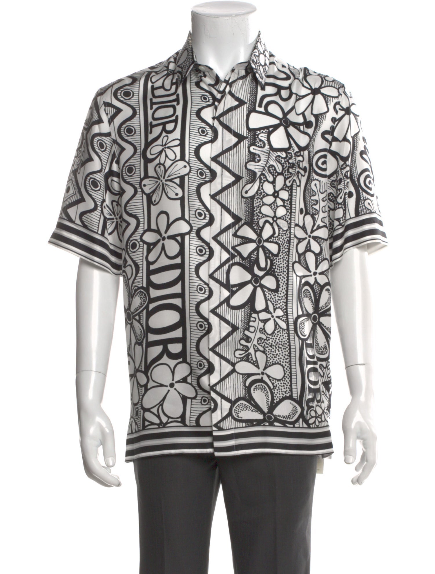 DIOR x Shawn Stussy 2020 Silk Shirt