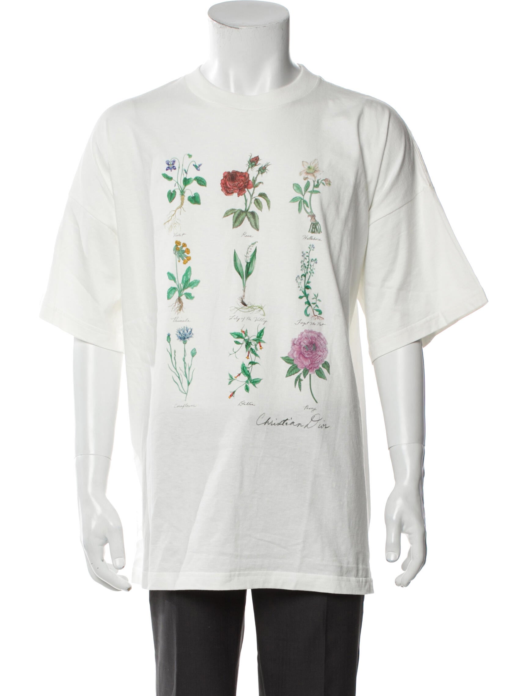 DIOR MEN 2024 Floral Print T-Shirt