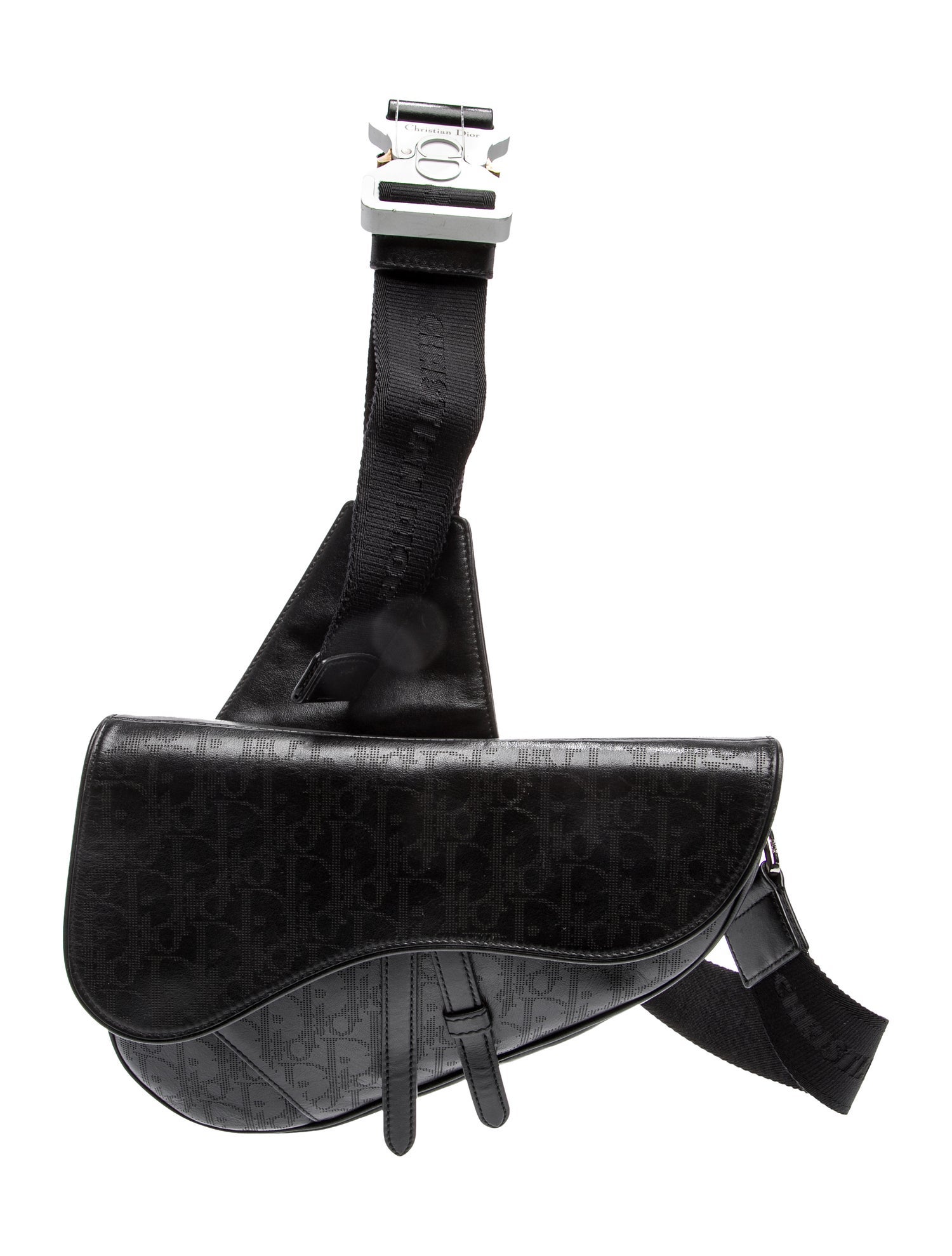 DIOR MEN Leather Galaxy Oblique Saddle