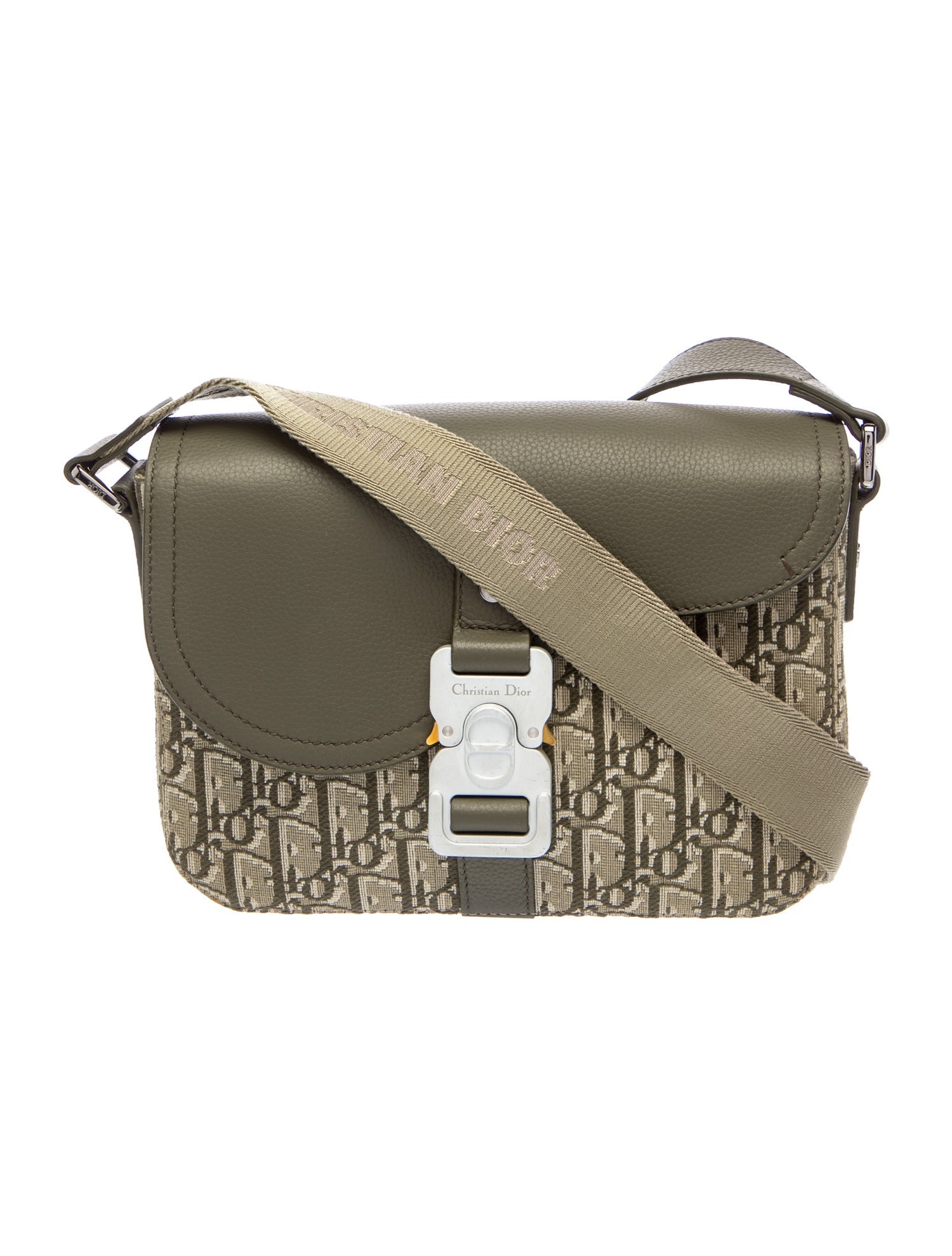 DIOR MEN Oblique Jacquard Christian Dior Small Saddle Bag 2024