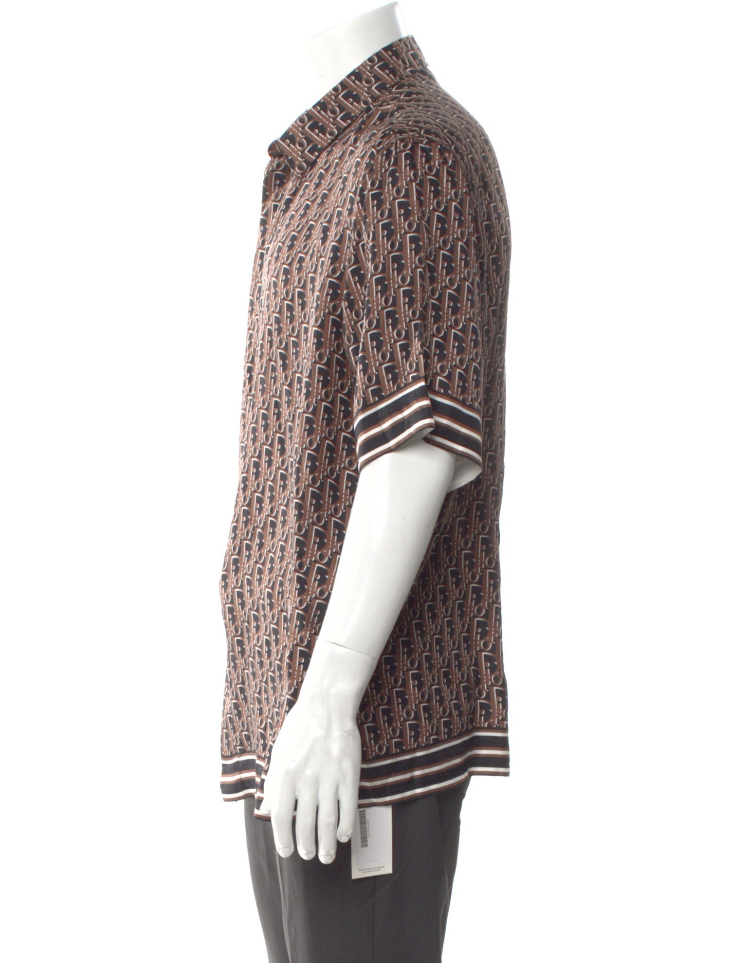 DIOR MEN Oblique Jacquard Silk Shirt