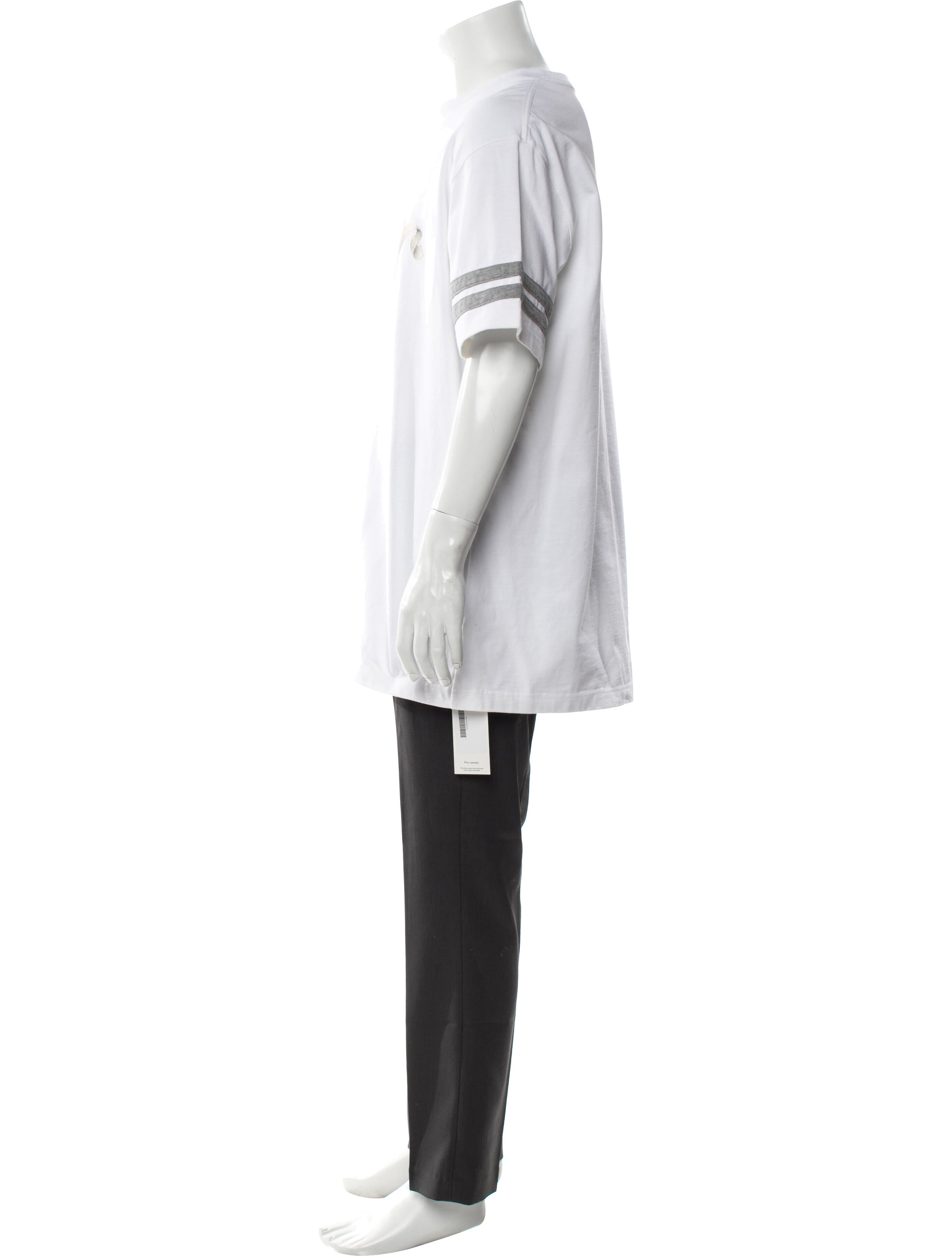 DIOR MEN Graphic Print Crew Neck T-Shirt