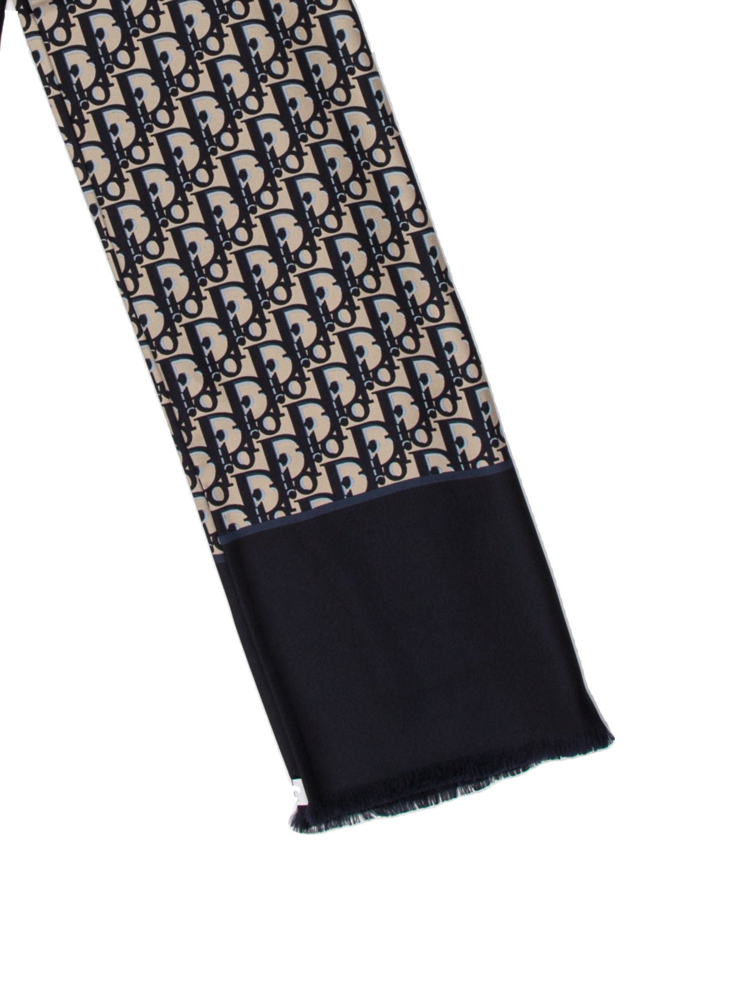 DIOR MEN Silk Diorissimo Pattern Scarf