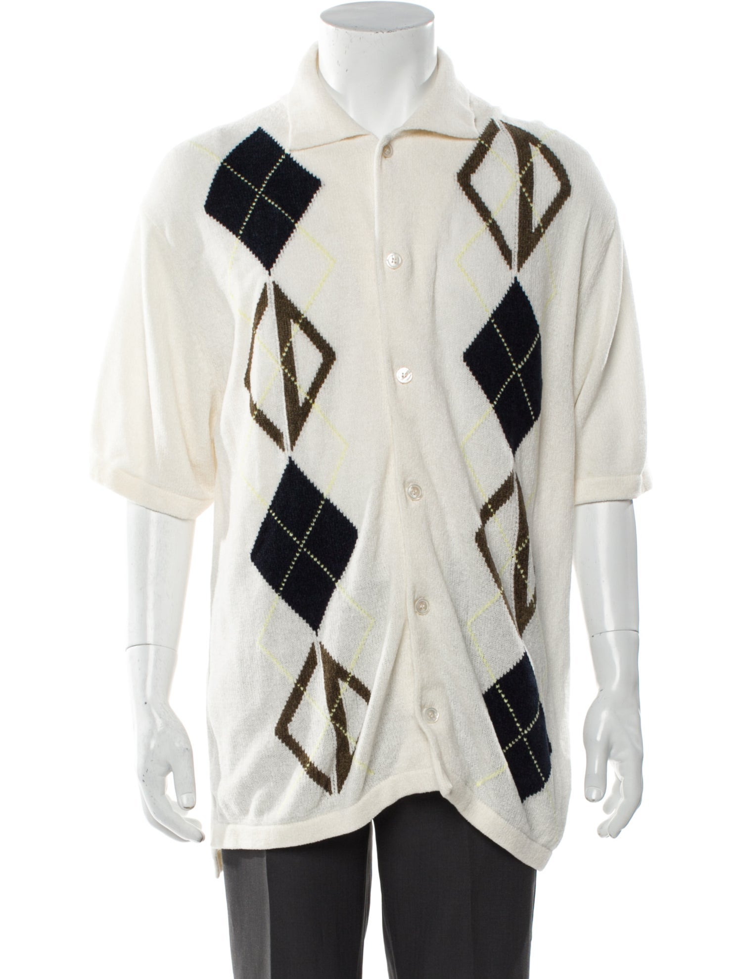 DIOR MEN 2025 Argyle Print Cardigan