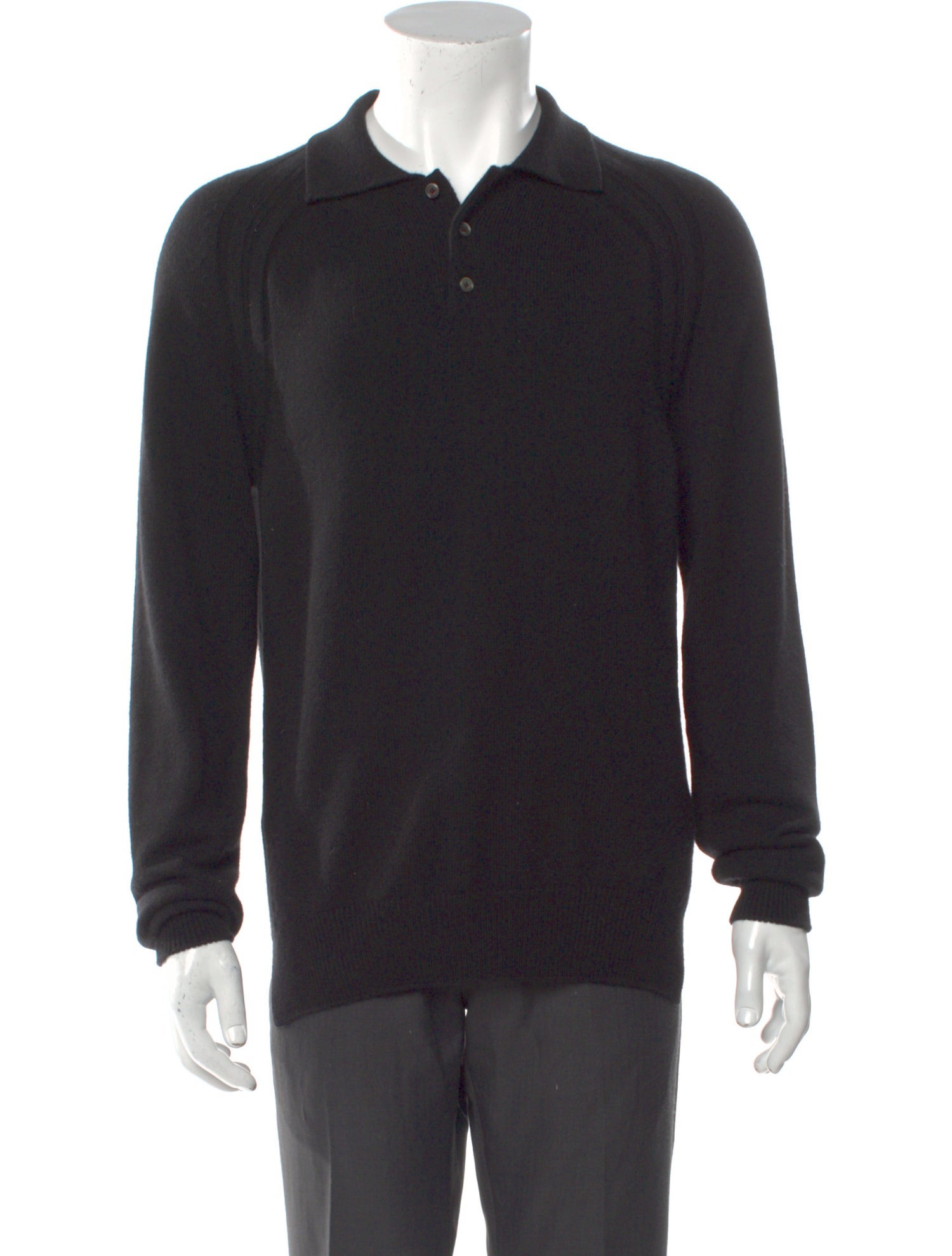 DIOR MEN Oblique Jacquard Cashmere Polo Sweater