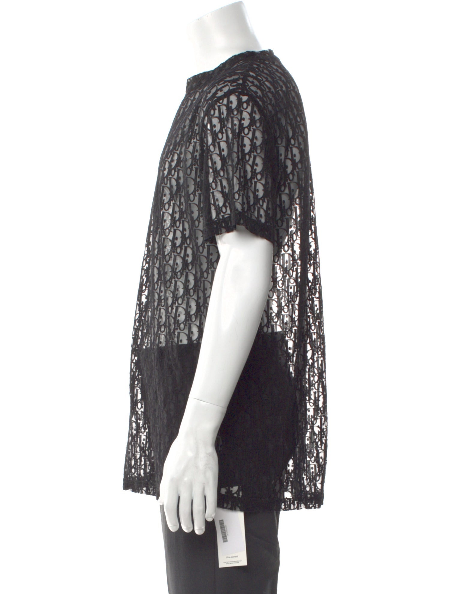 DIOR MEN Oblique Jacquard Crew Neck T-Shirt