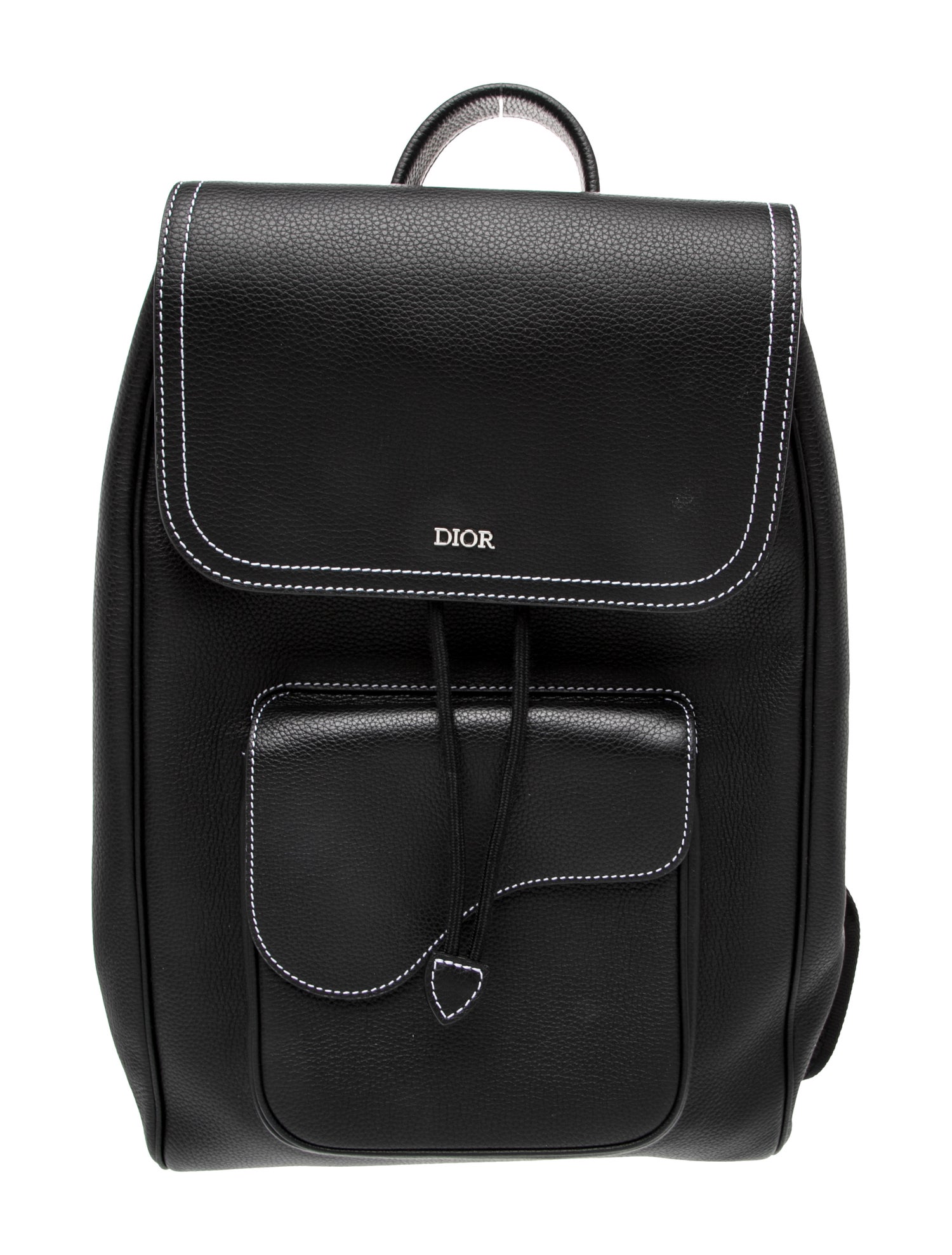 DIOR MEN Signature Drawstring Saddle 2023 - Black Backpacks, Bags