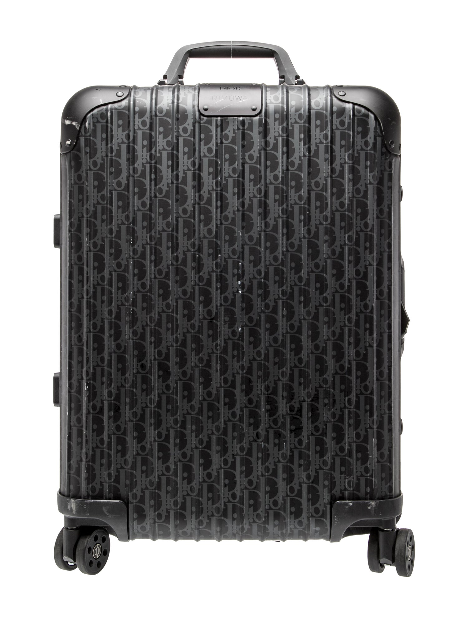 DIOR RIMOWA ネームタグ ブラック Dior x Rimowa Diorissimo Carry On Suitcase - Black Suitcases