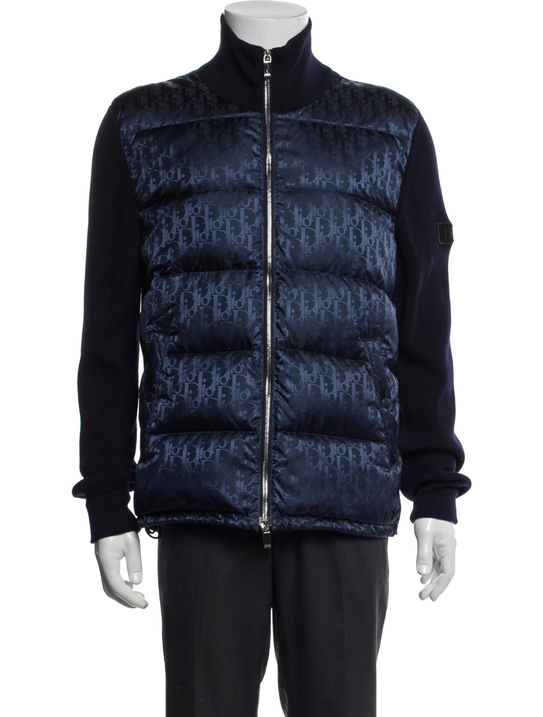 DIOR MEN 2022 Oblique Jacquard Puffer Coat