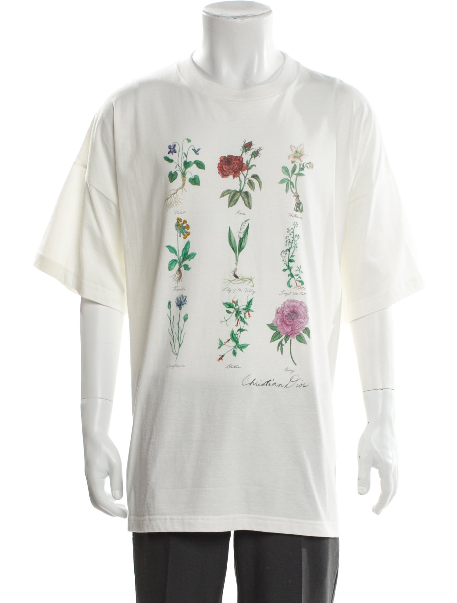 Maison Margiela 2019 Tabi footprint T-Shirt - White T-Shirts