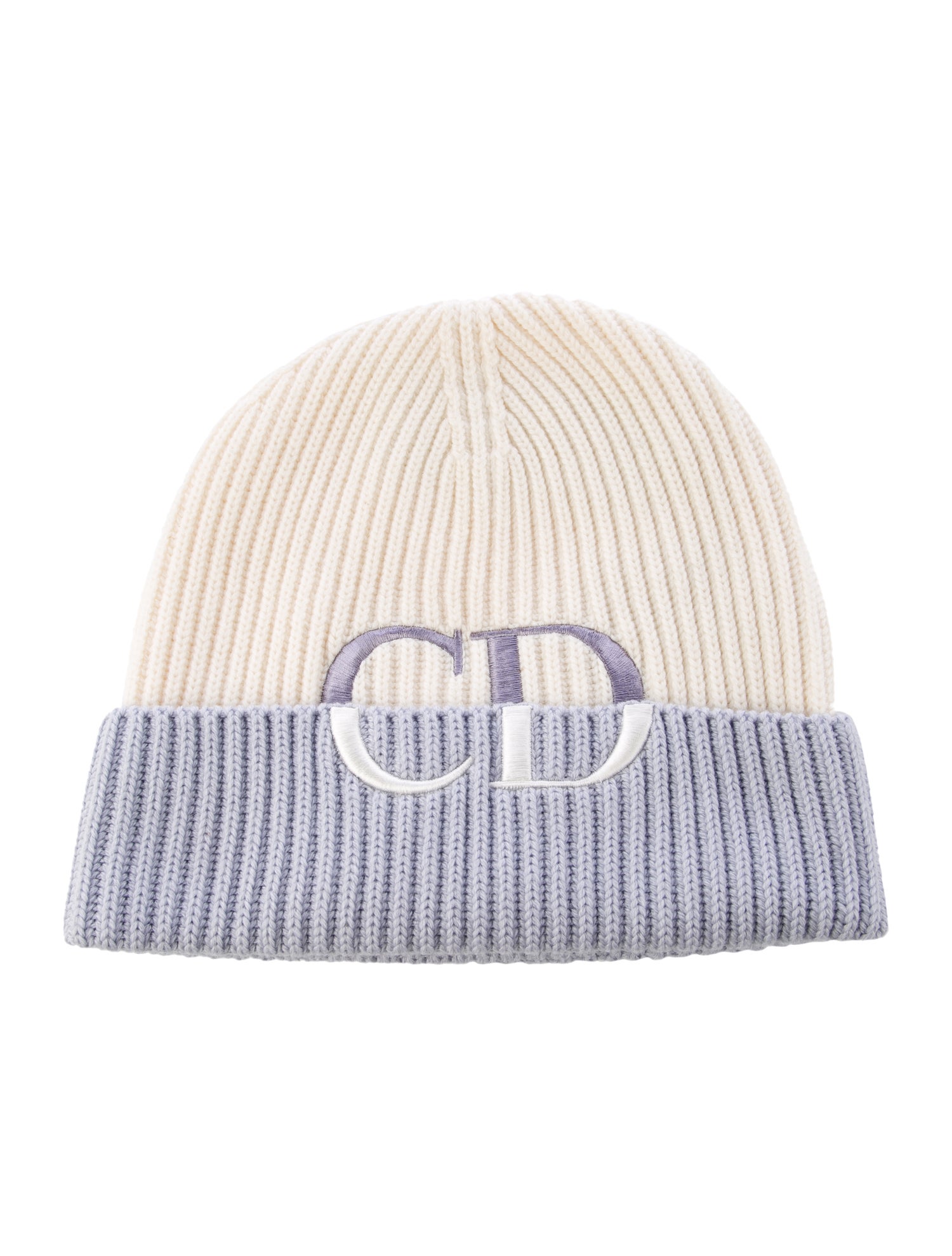 DIOR MEN Wool Rib Knit Beanie