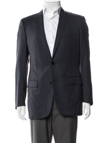 Pre-owned Dior 2016 Virgin Wool Blazer In Blue