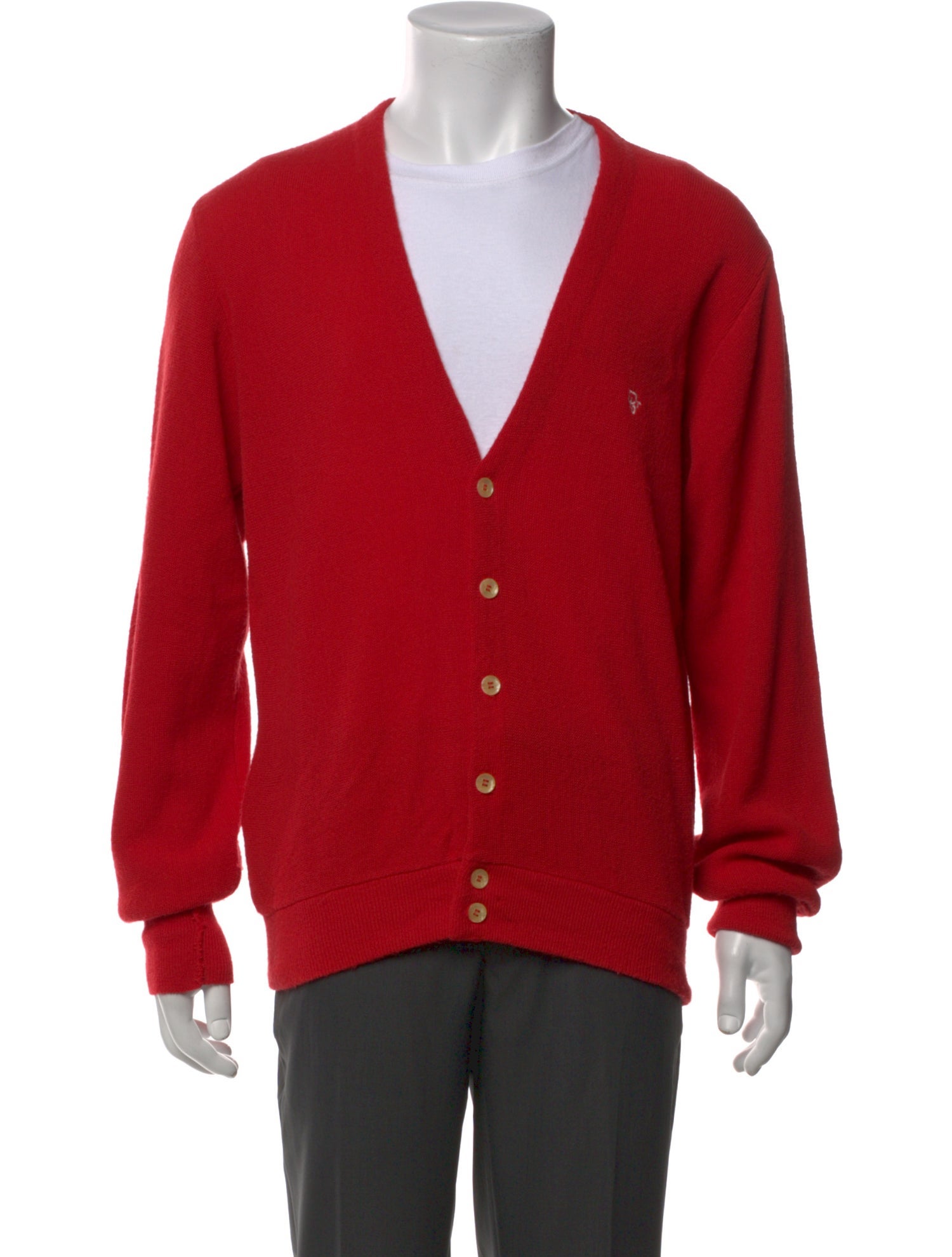 Christian Dior Monsieur V-Neck Long Sleeve Cardigan