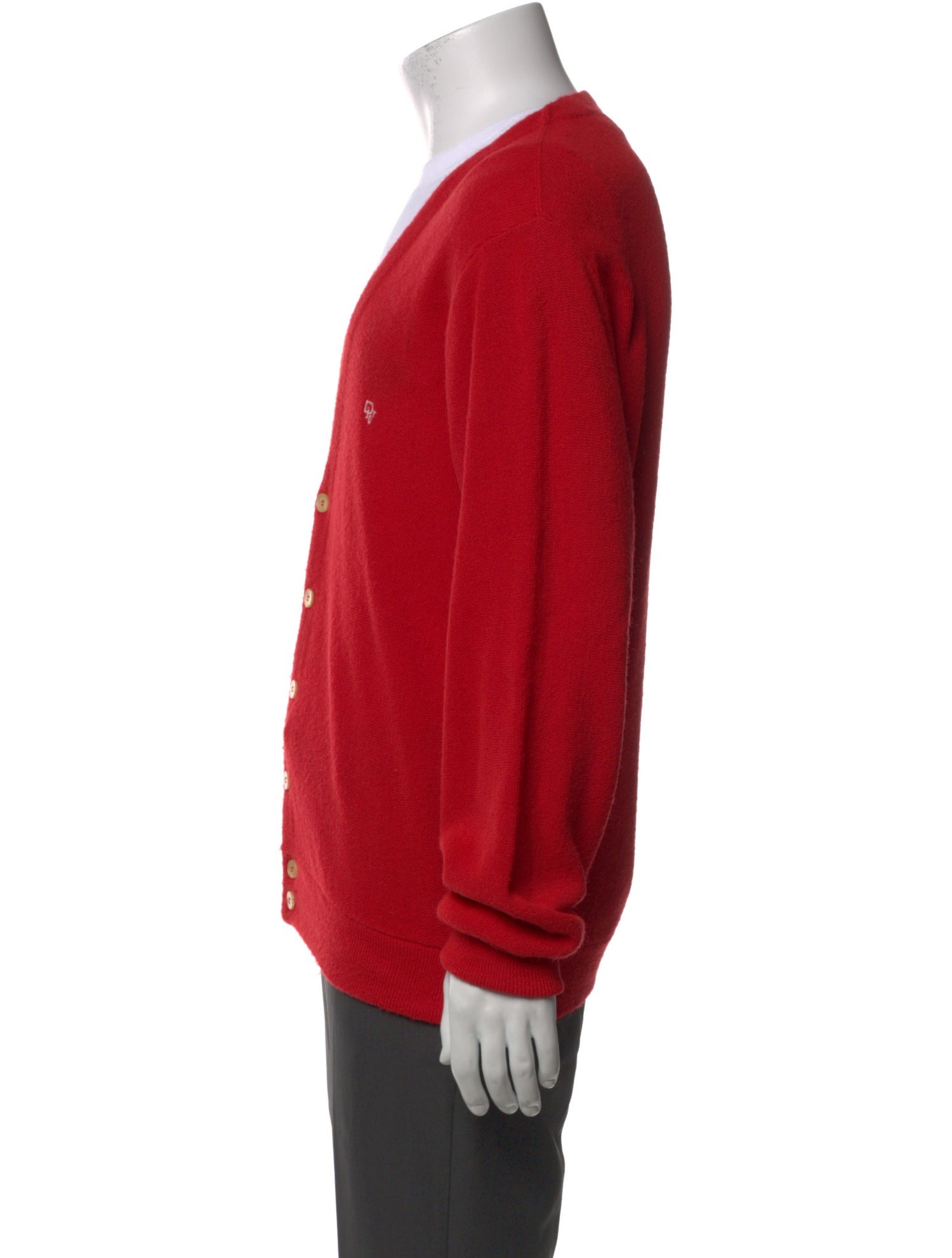 Christian Dior Monsieur V-Neck Long Sleeve Cardigan