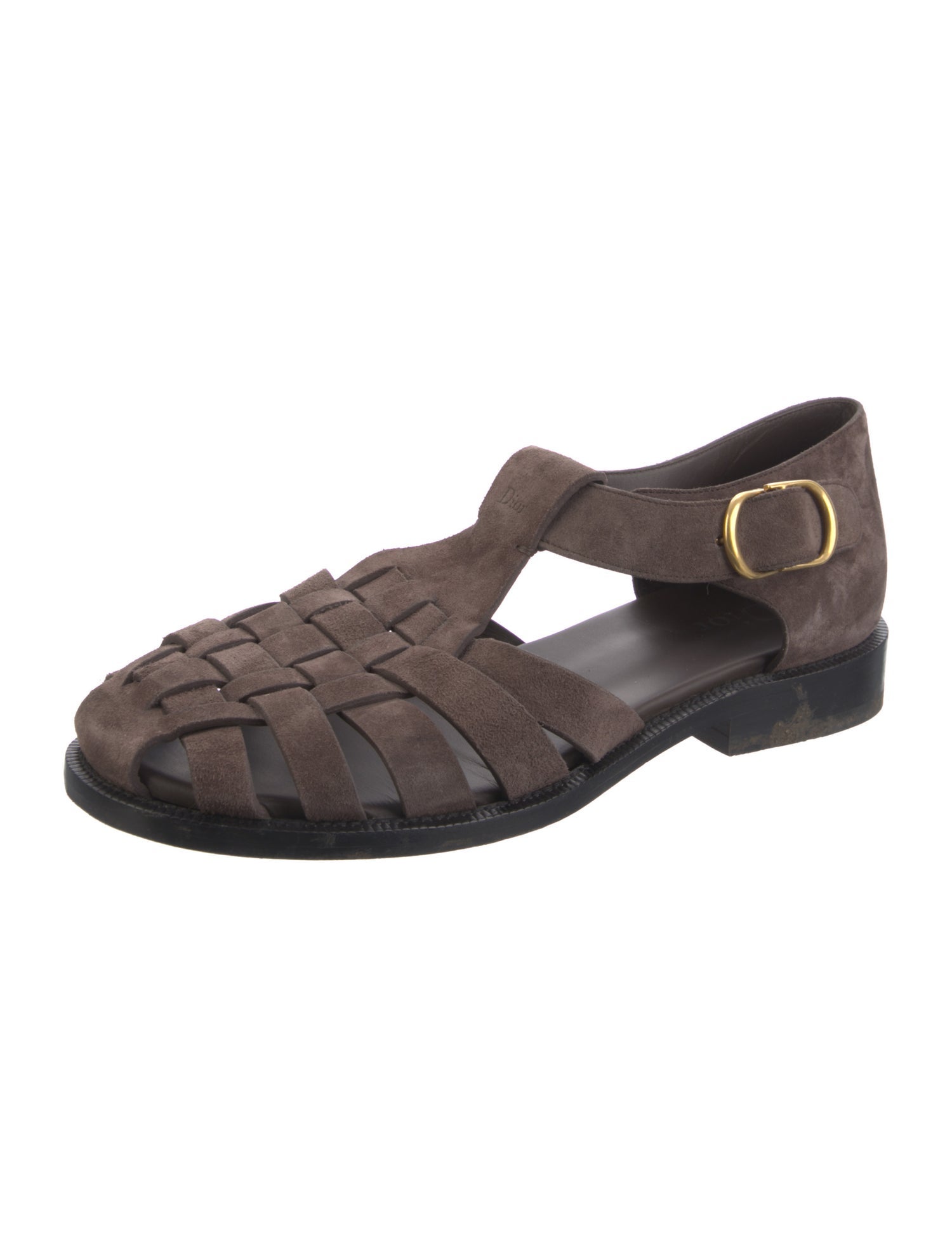 Dior Homme Suede Cutout Accent Sandals
